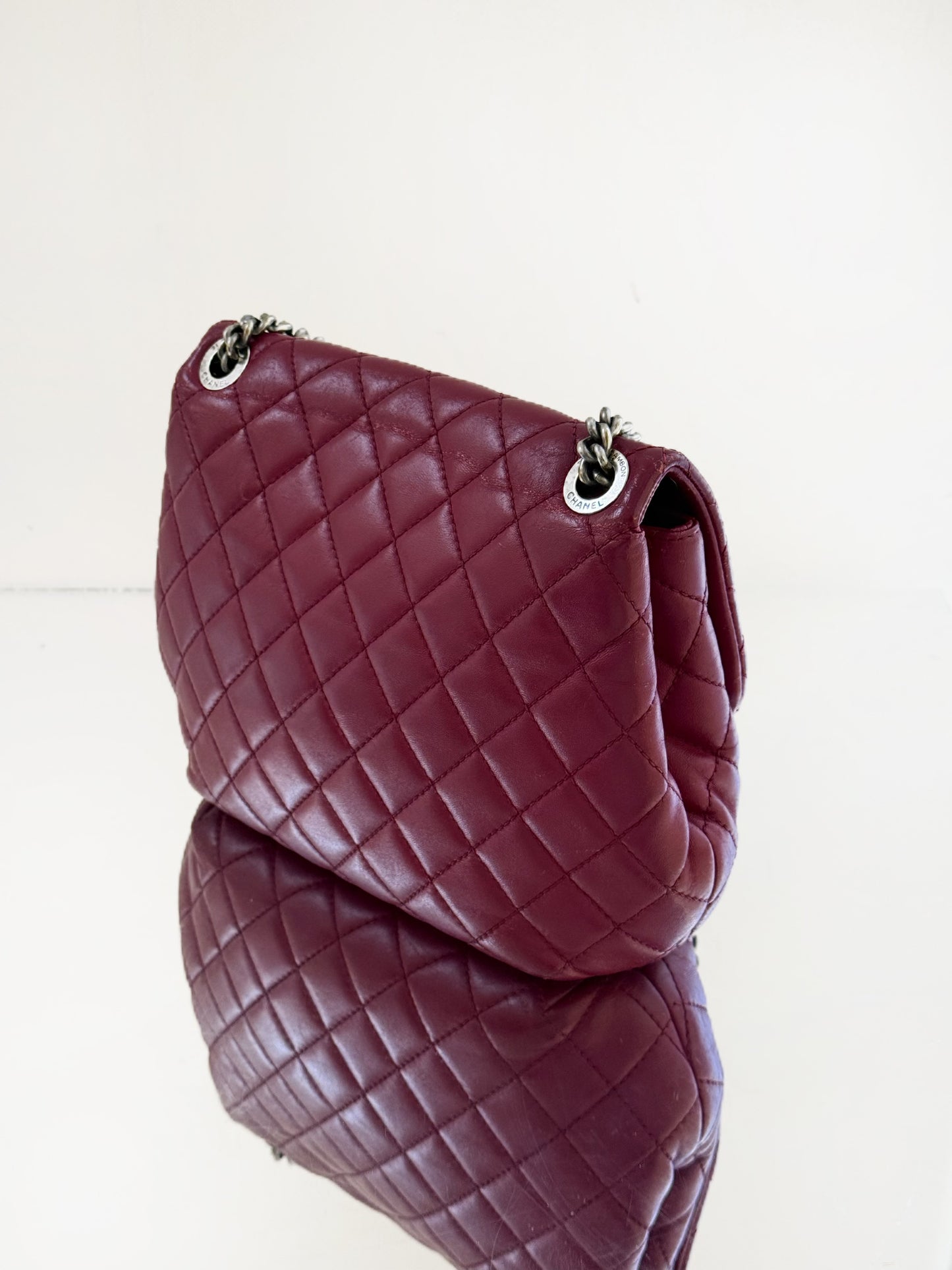Chanel - Other - Leather - Burgundy - (small)