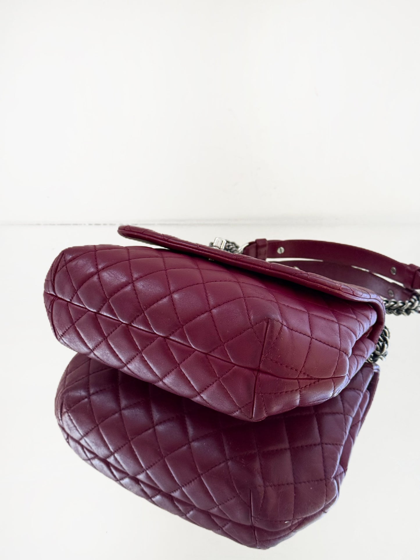 Chanel - Other - Leather - Burgundy - (small)
