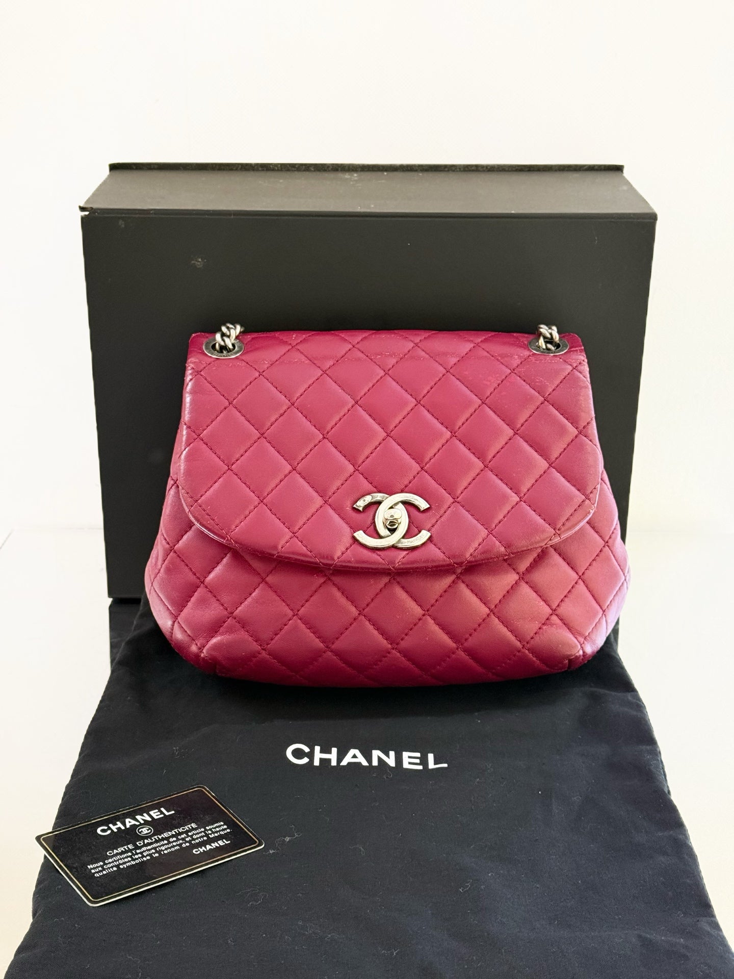 Chanel - Other - Leather - Burgundy - (small)