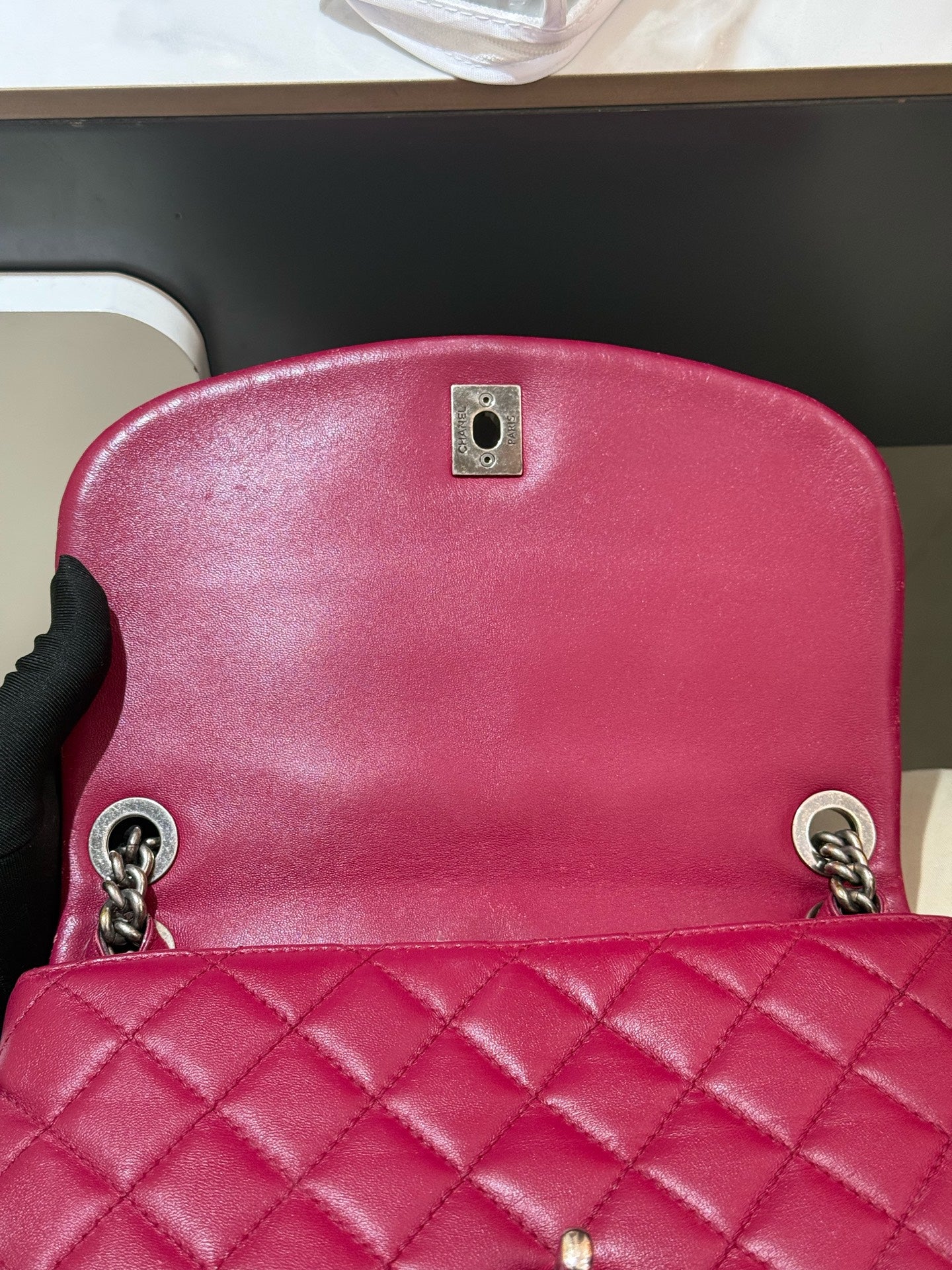 Chanel - Other - Leather - Burgundy - (small)