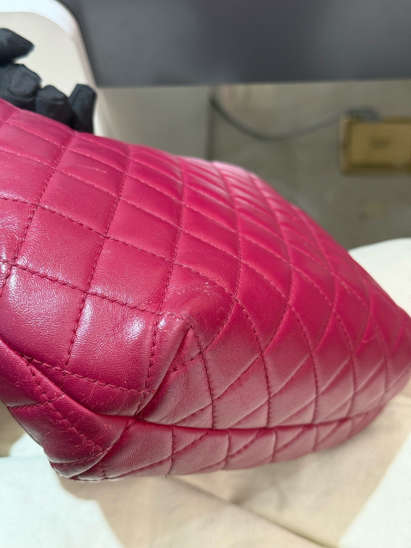 Chanel - Other - Leather - Burgundy - (small)