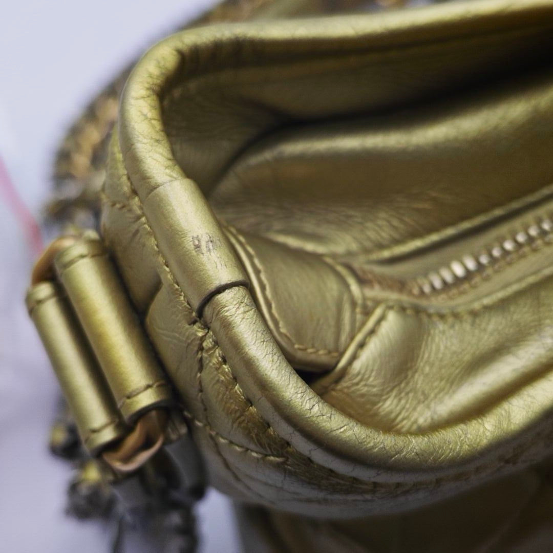 Chanel - Other - Leather - Gold - (small)