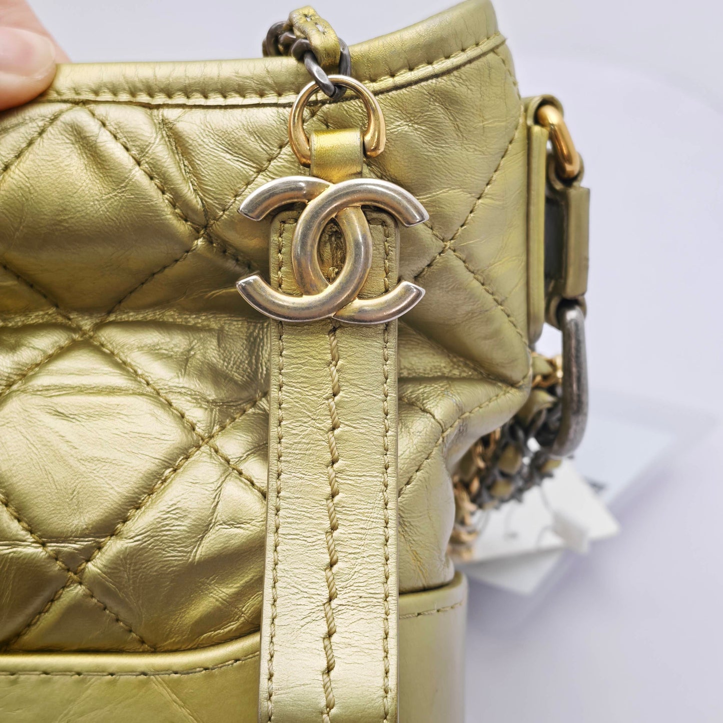 Chanel - Other - Leather - Gold - (small)