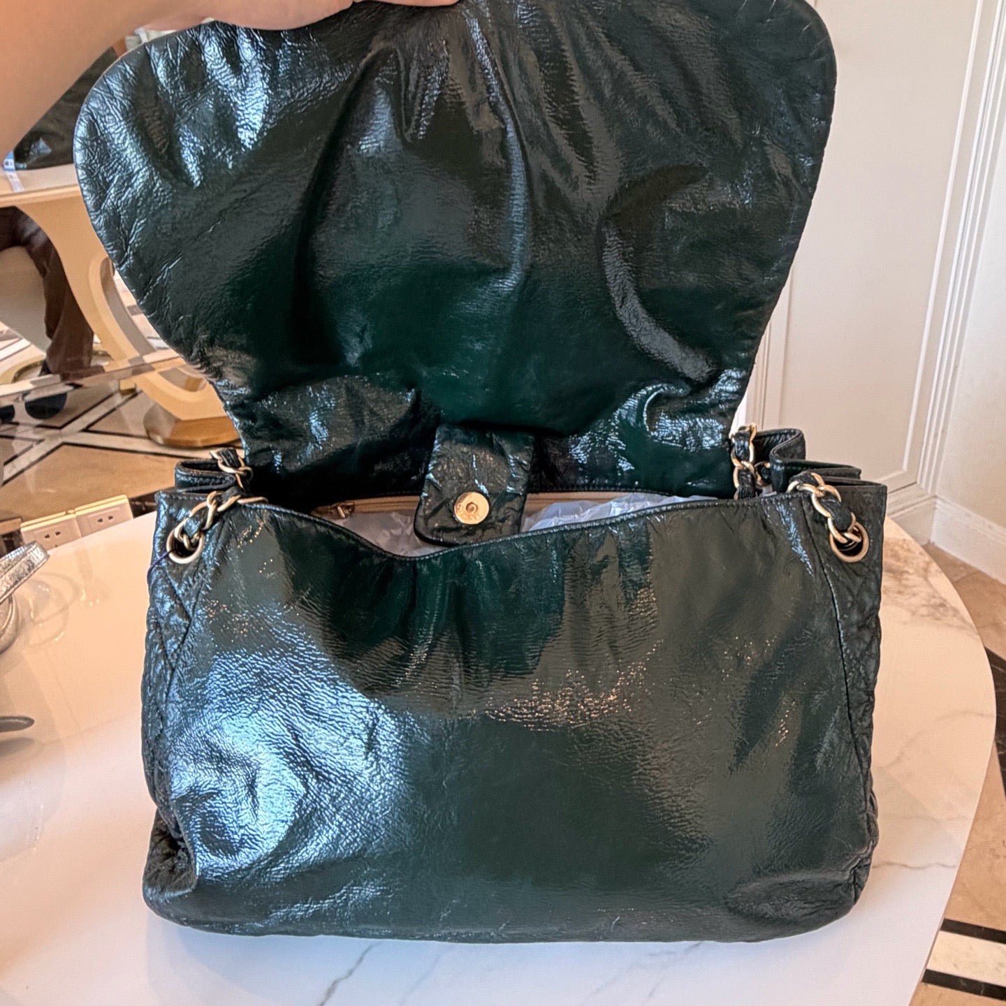 Chanel - Other - Leather - Green - (large)