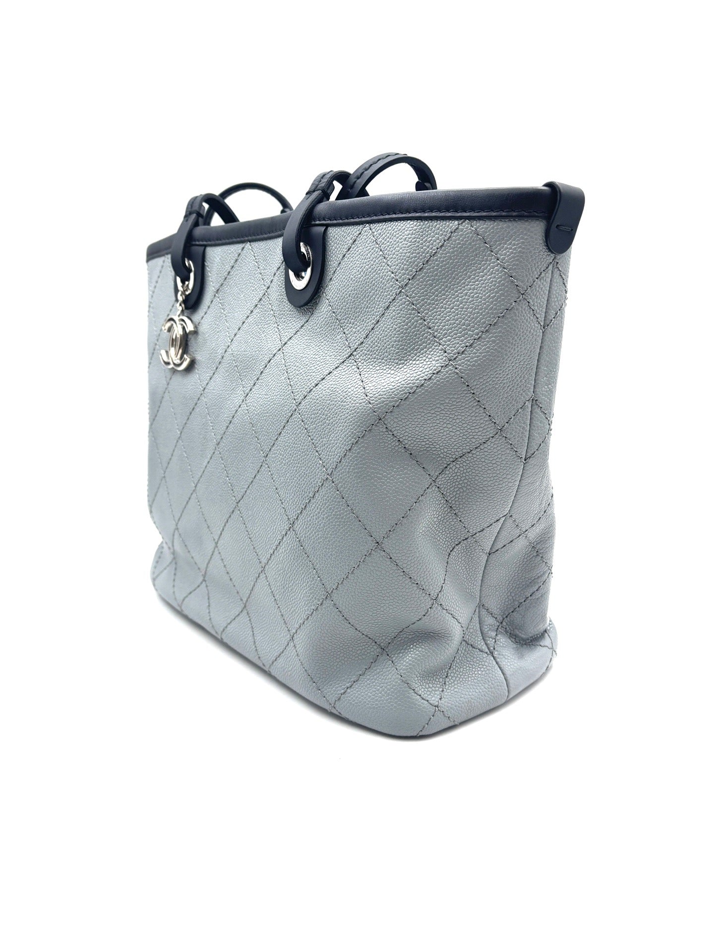 Chanel - Other - Leather - Grey - (Large)