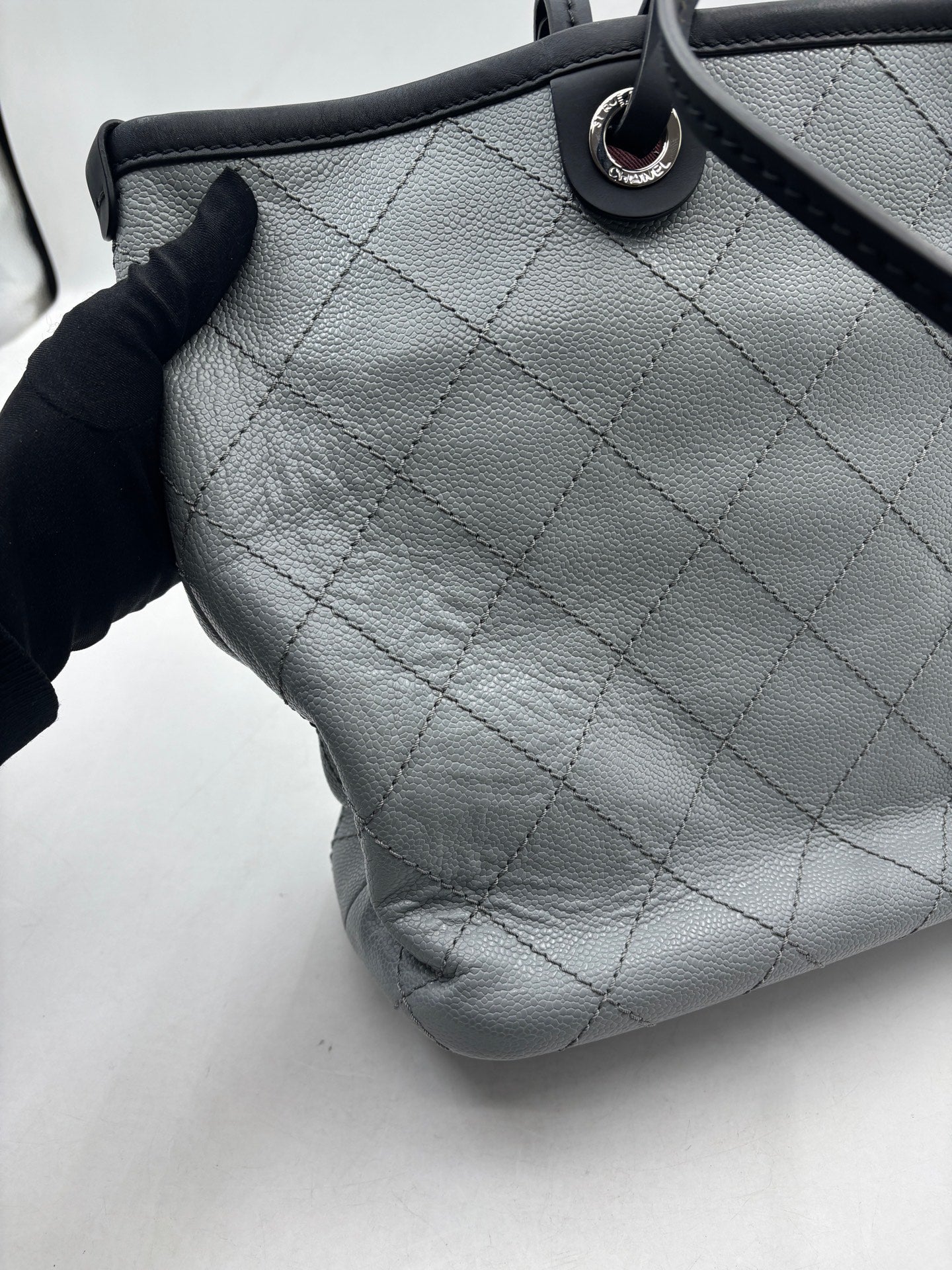 Chanel - Other - Leather - Grey - (Large)