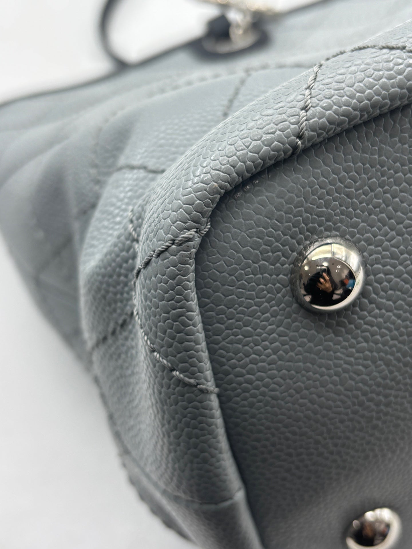 Chanel - Other - Leather - Grey - (Large)