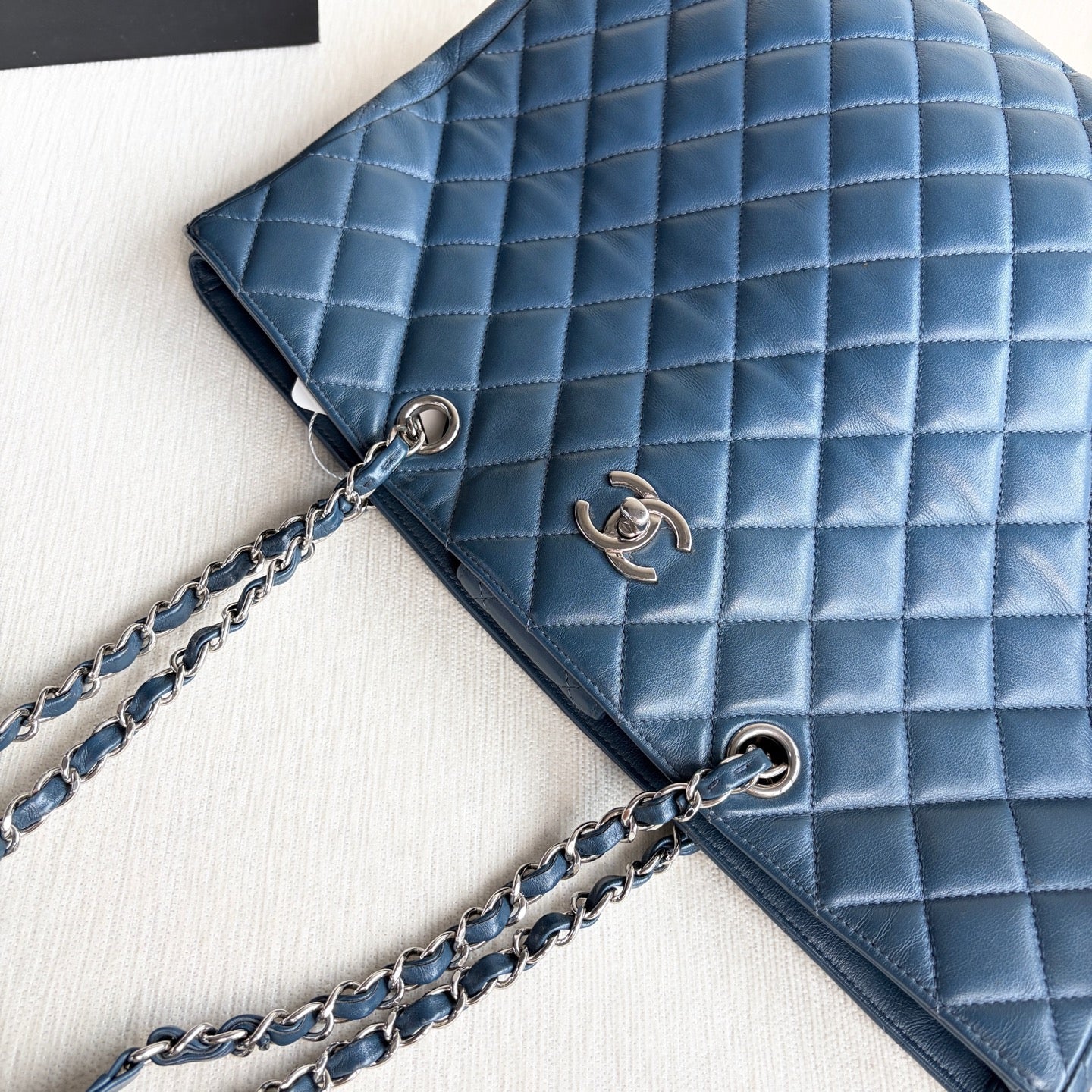 Chanel - Other - Leather - Navy - (large)