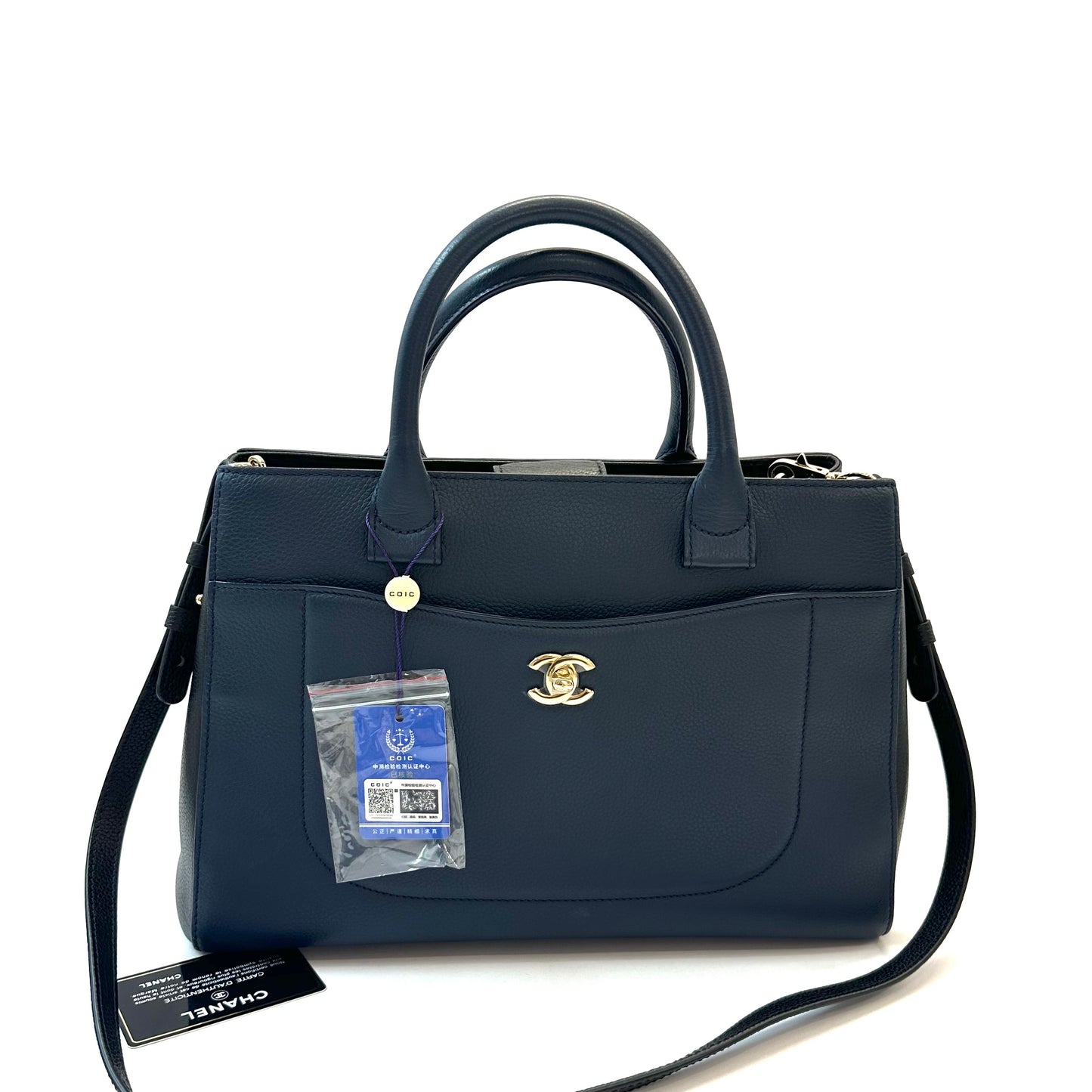 Chanel - Other - Leather - Navy - (medium)