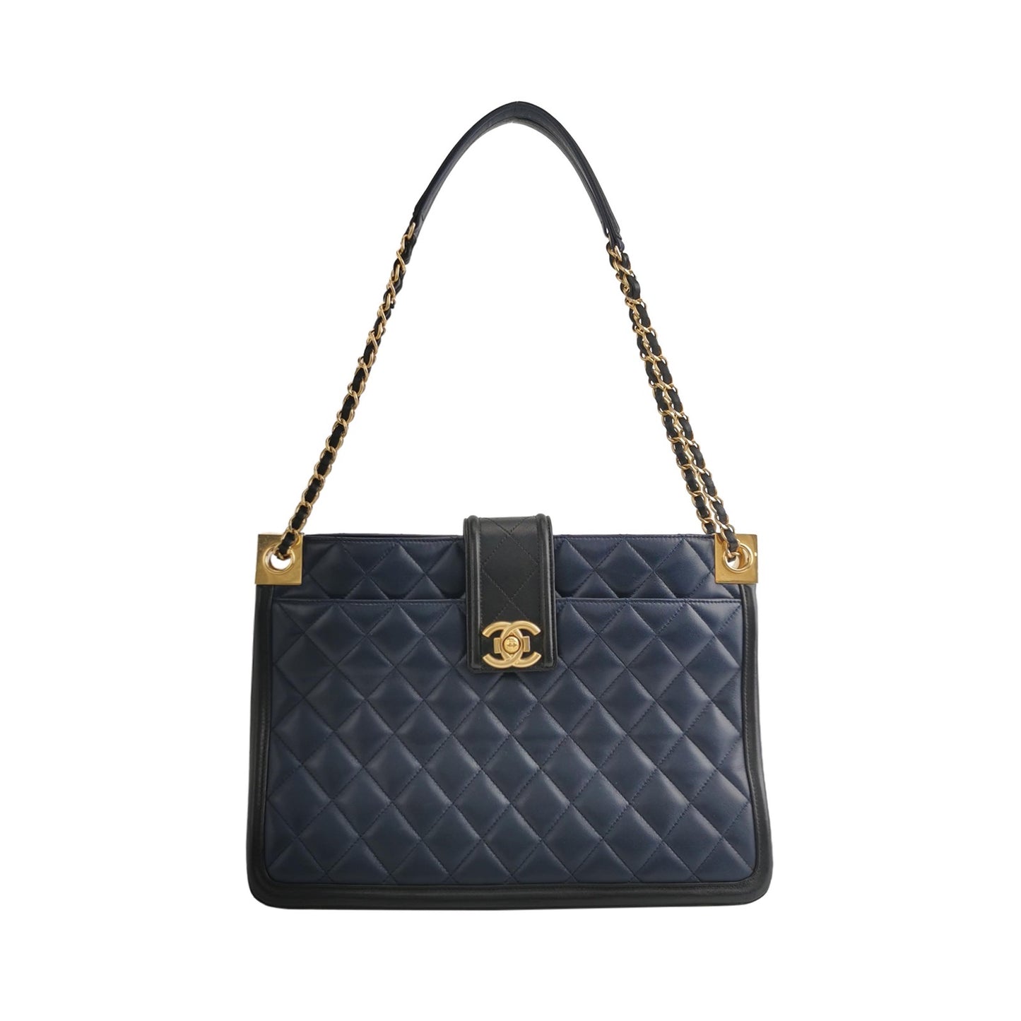 Chanel - Other - Leather - Navy - (medium)