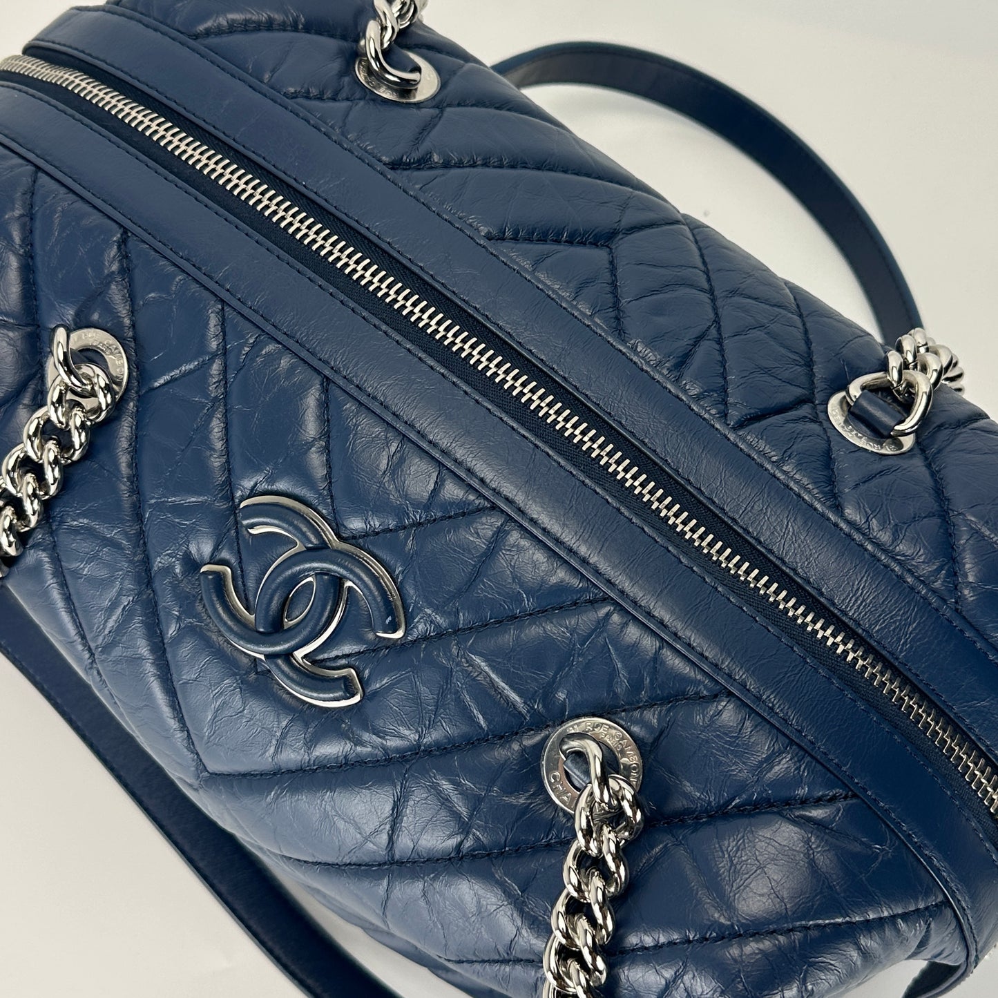 Chanel - Other - Leather - Navy - (medium)