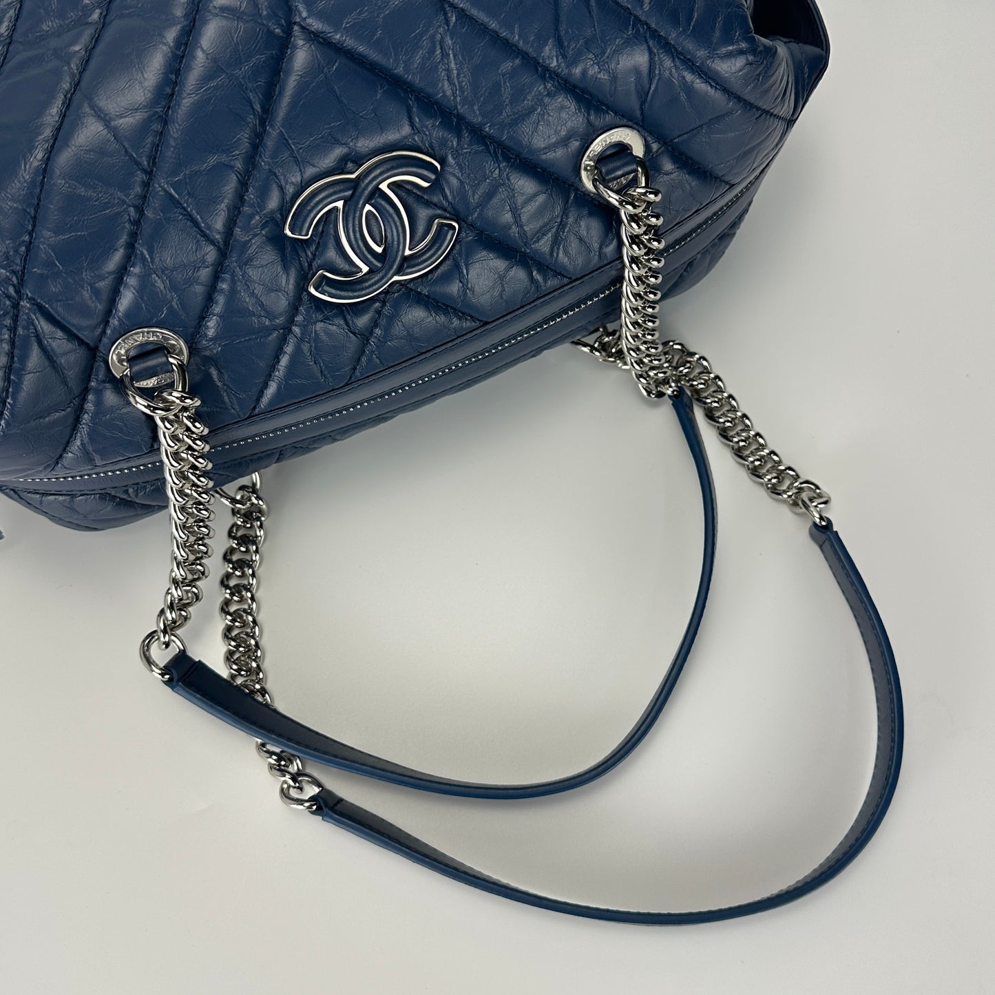 Chanel - Other - Leather - Navy - (medium)
