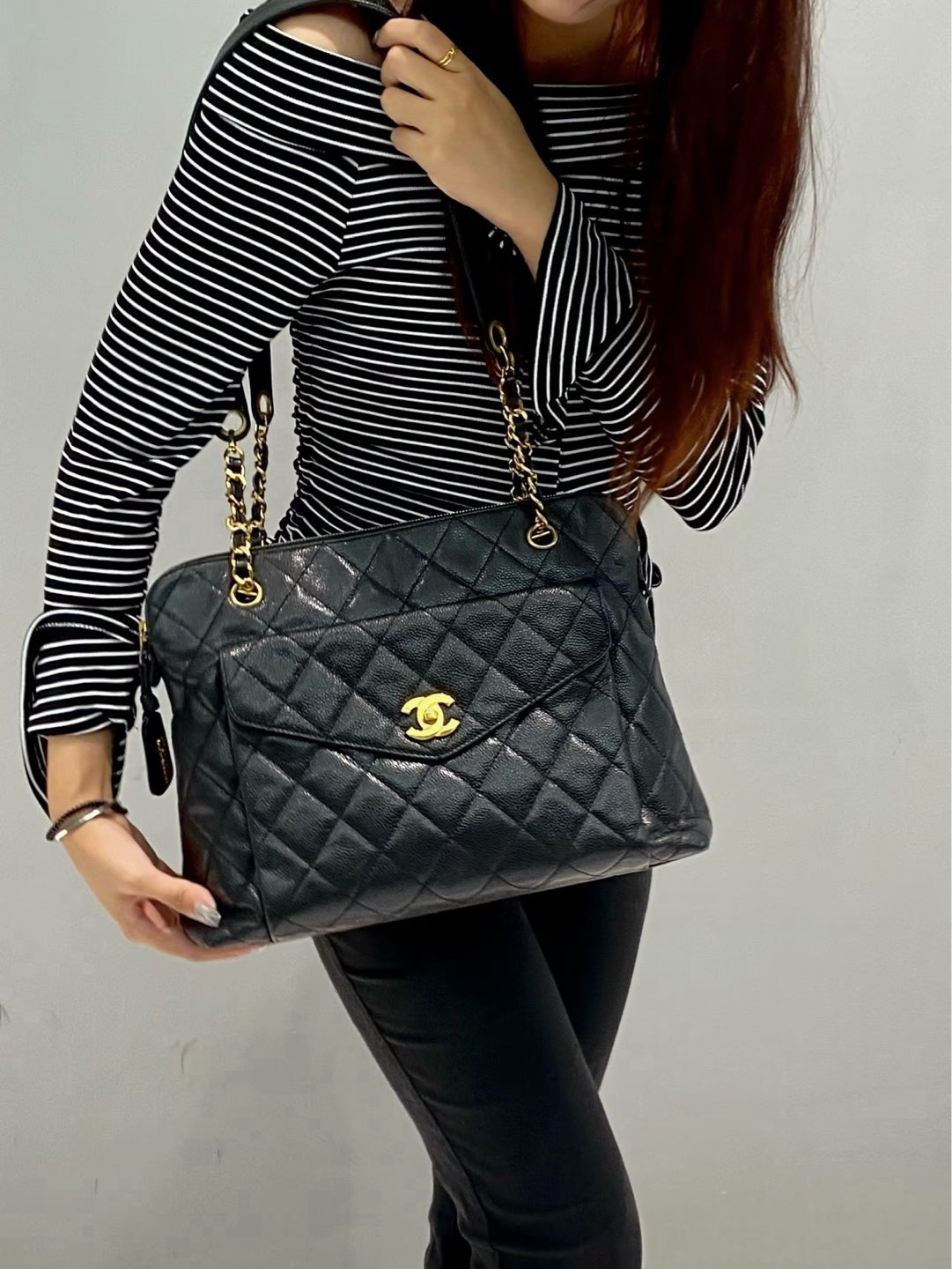 Chanel - Other - Leather - Navy - (medium)