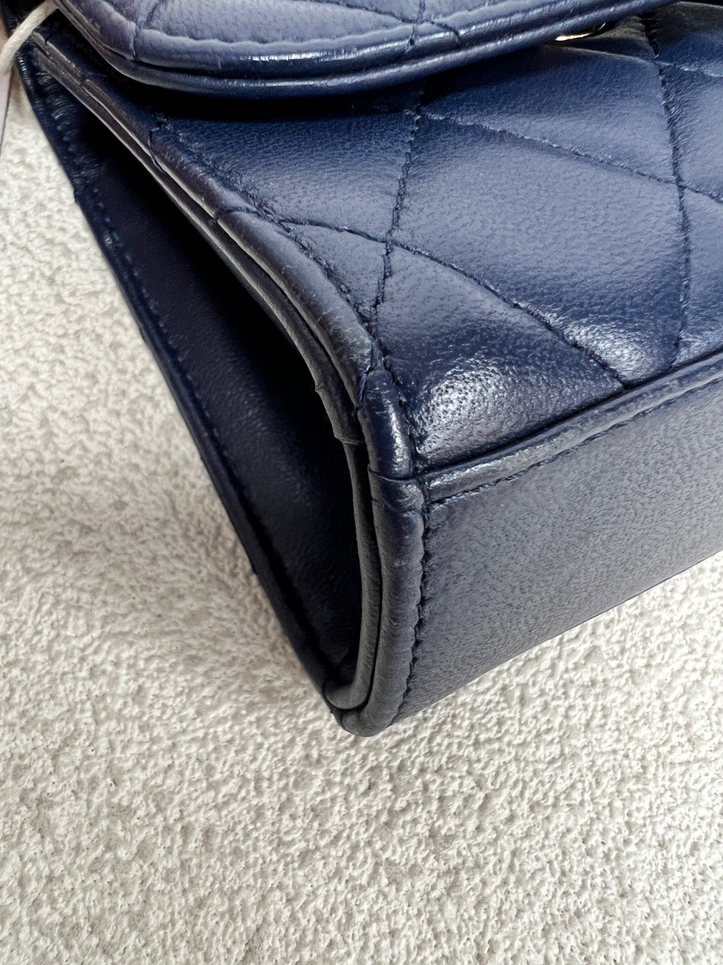 Chanel - Other - Leather - Navy - (mini)