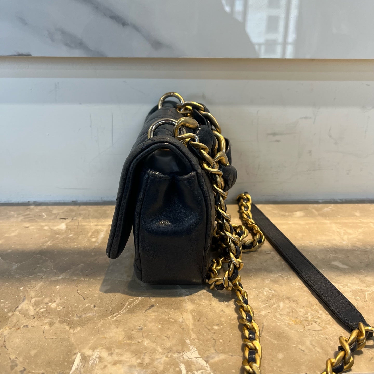 Chanel - Other - Leather - Navy - (mini)