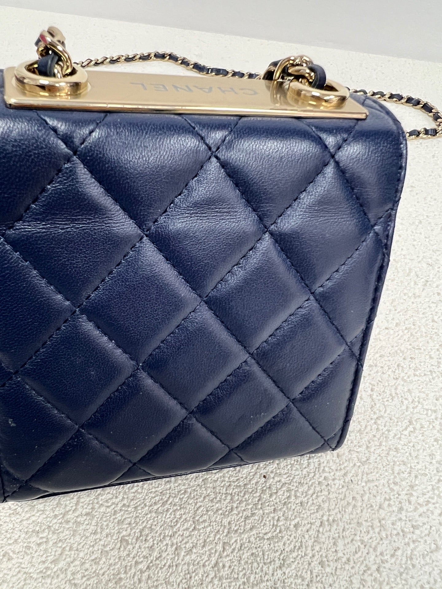 Chanel - Other - Leather - Navy - (mini)