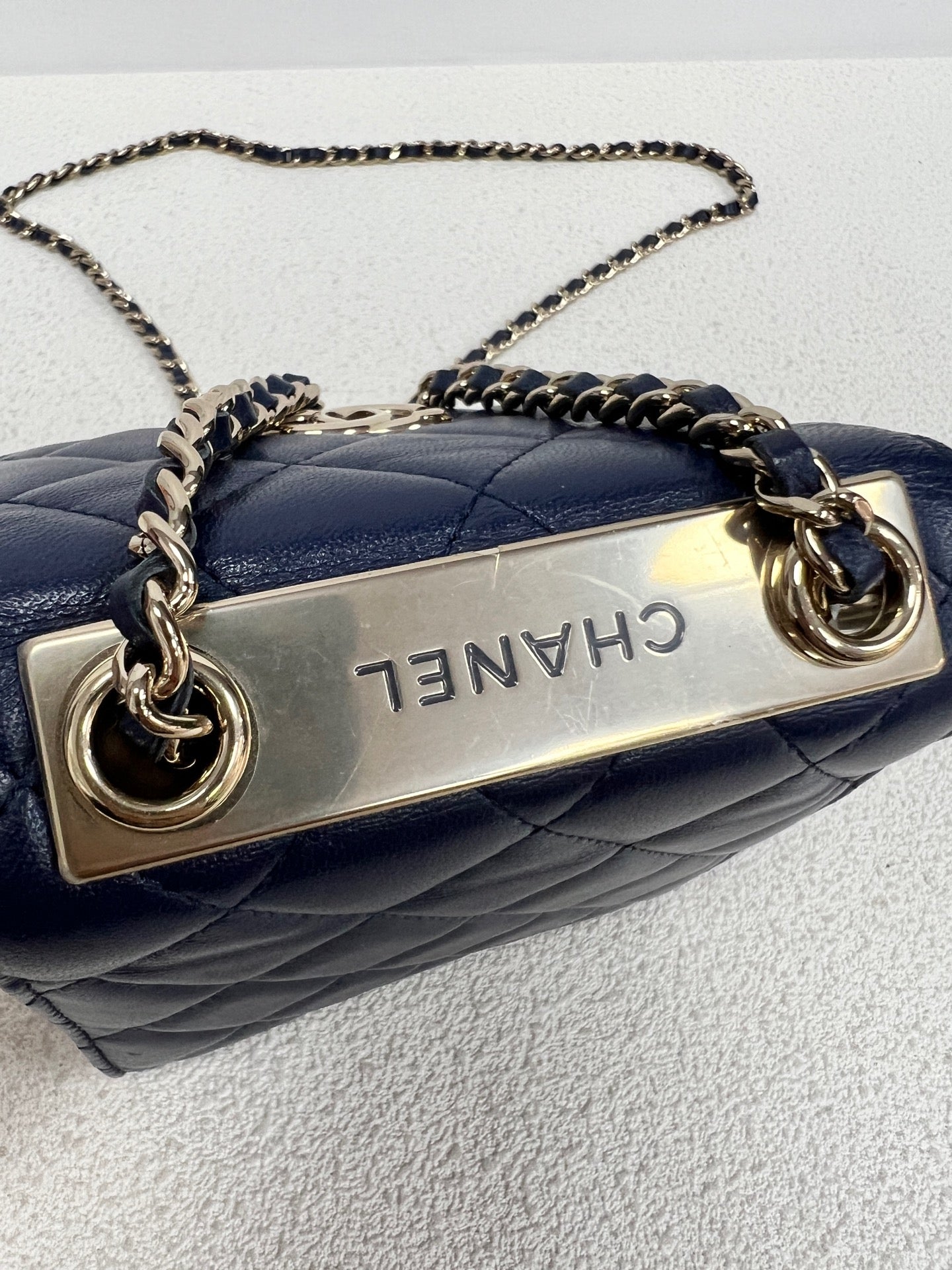 Chanel - Other - Leather - Navy - (mini)