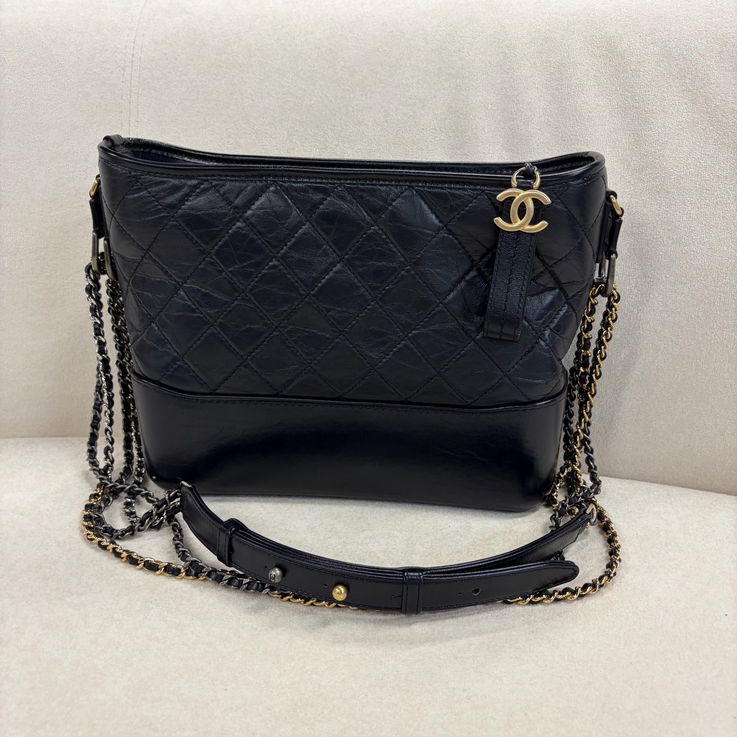 Chanel - Other - Leather - Navy - (small)
