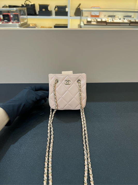 Chanel - Other - Leather - Orange - (mini)