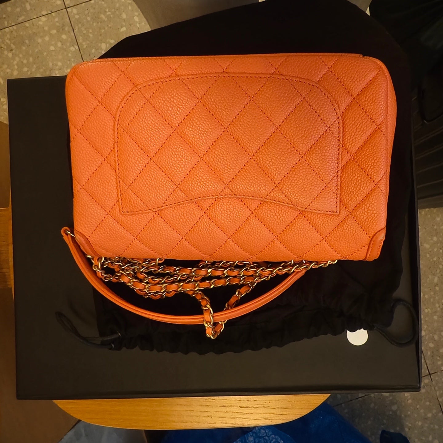 Chanel - Other - Leather - Orange - (small)