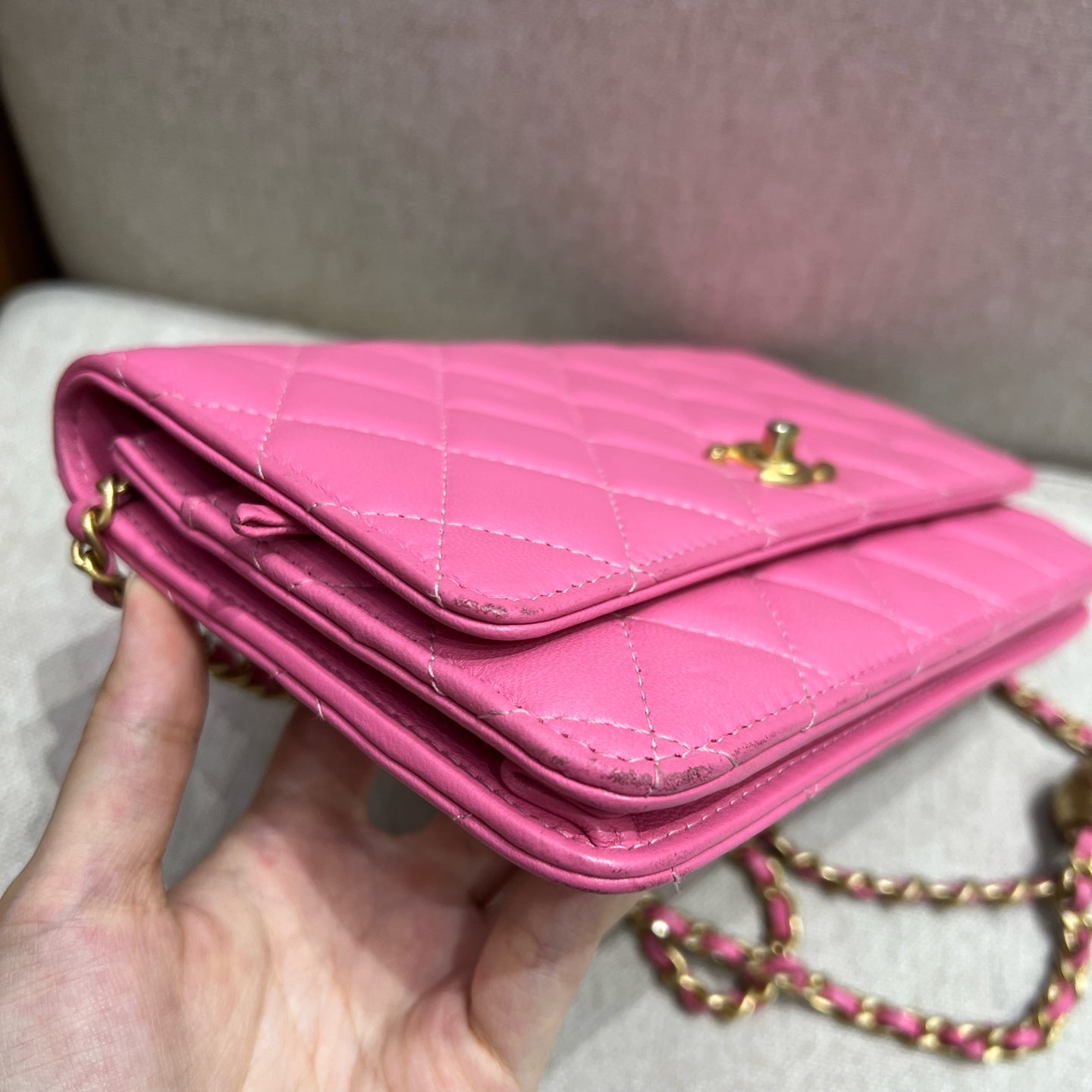 Chanel - Other - Leather - Pink - (mini)