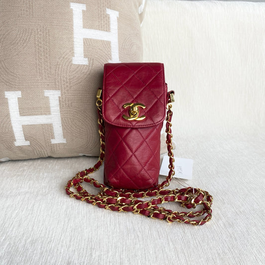 Chanel - Other - Leather - Red - (mini)