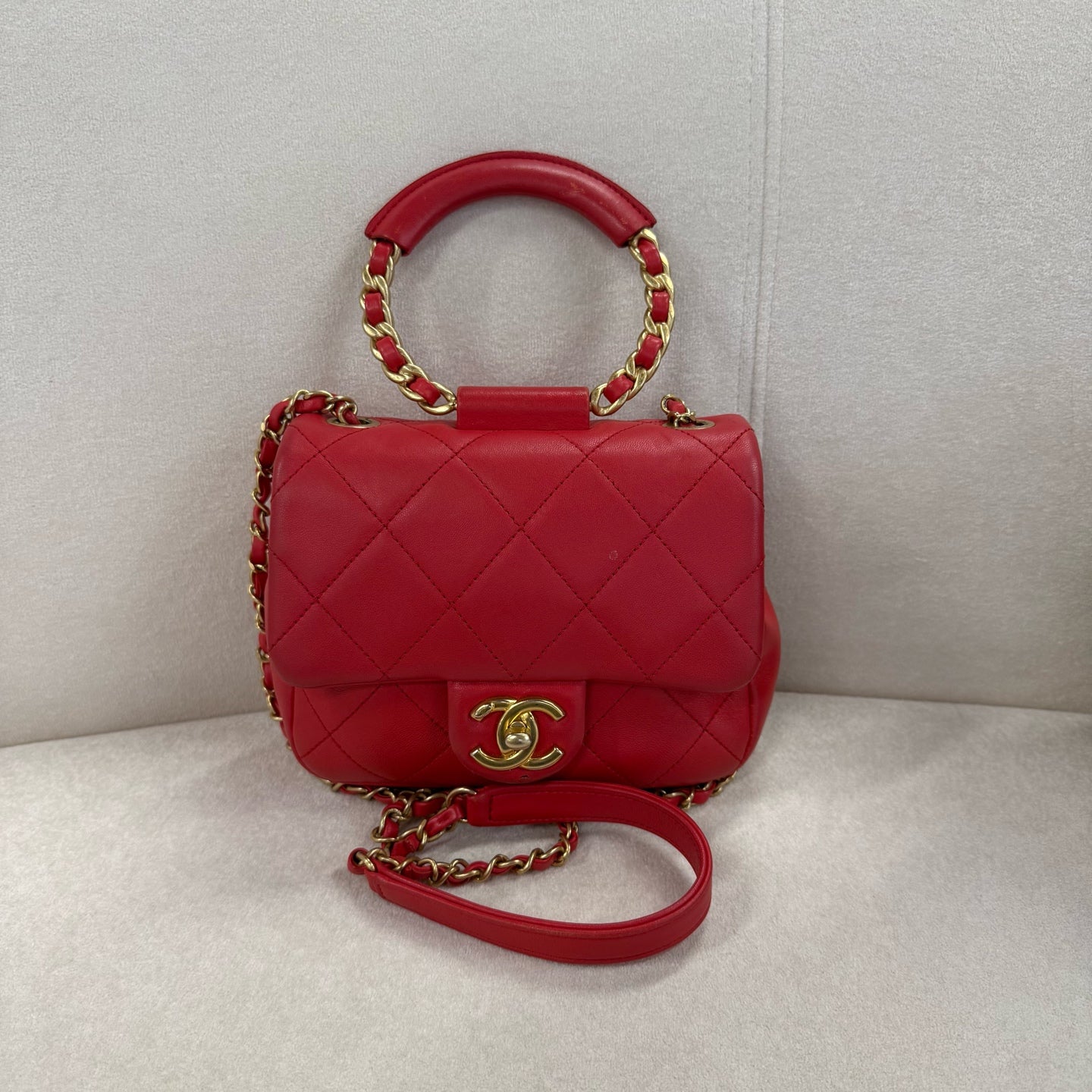 Chanel - Other - Leather - Red - (mini)