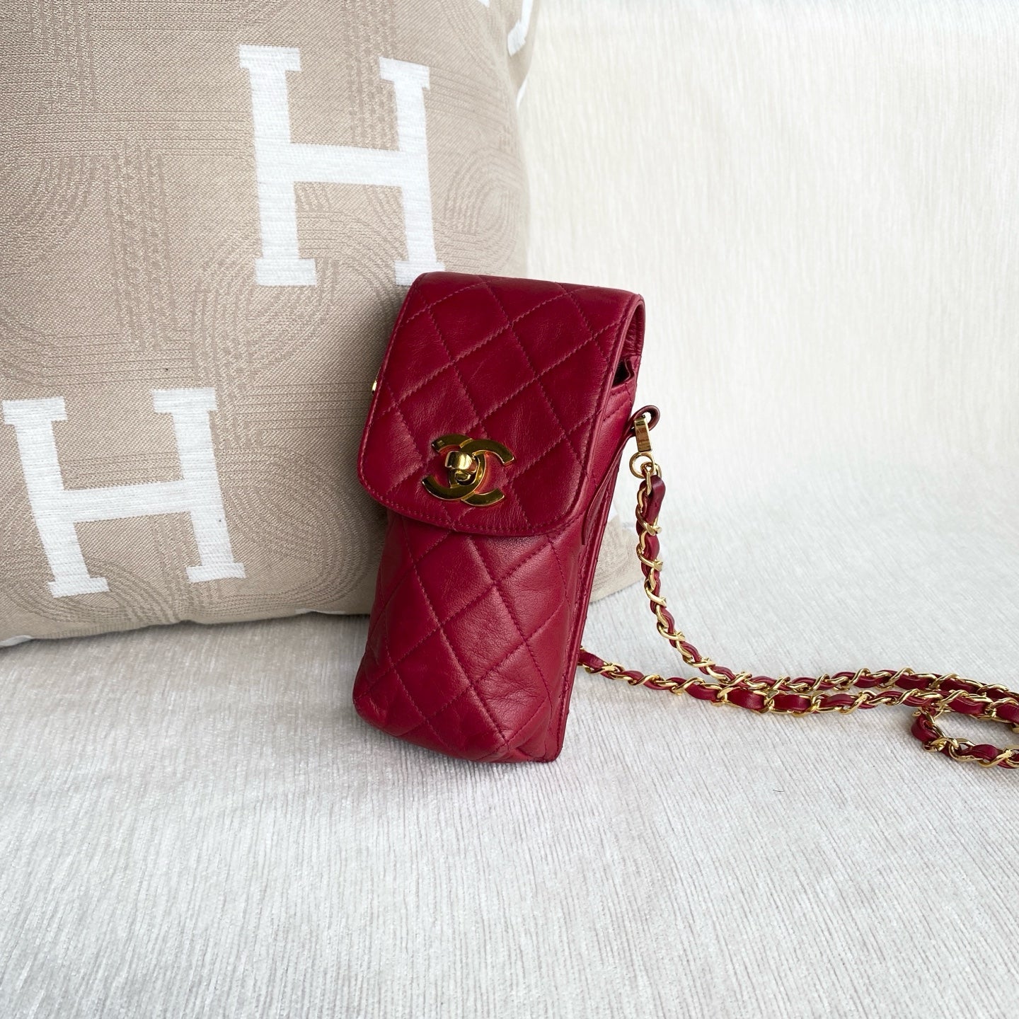 Chanel - Other - Leather - Red - (mini)