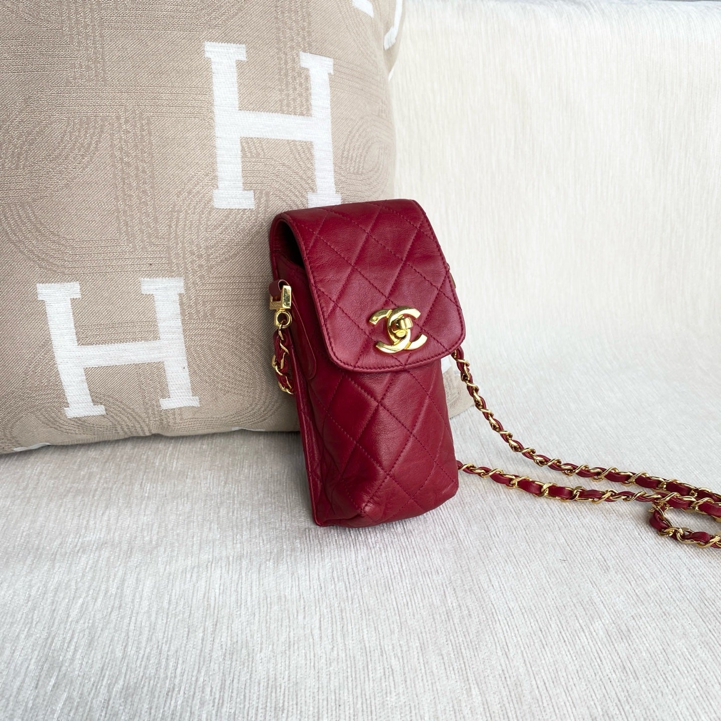 Chanel - Other - Leather - Red - (mini)