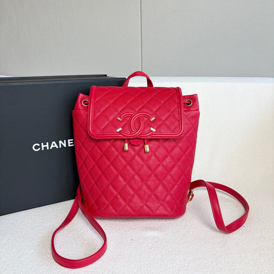 Chanel - Other - Leather - Red - (small)
