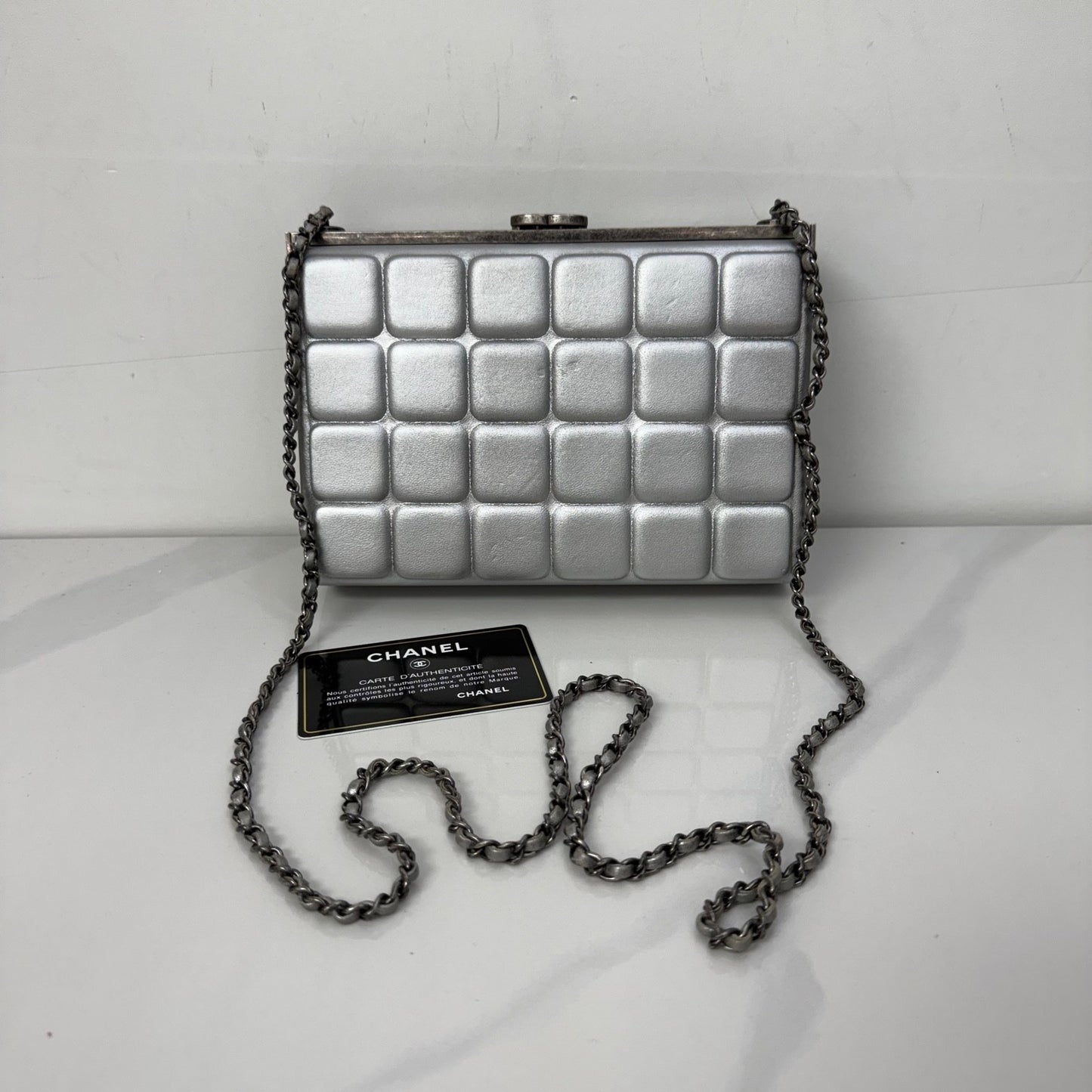 Chanel - Other - Leather - Silver - (mini)