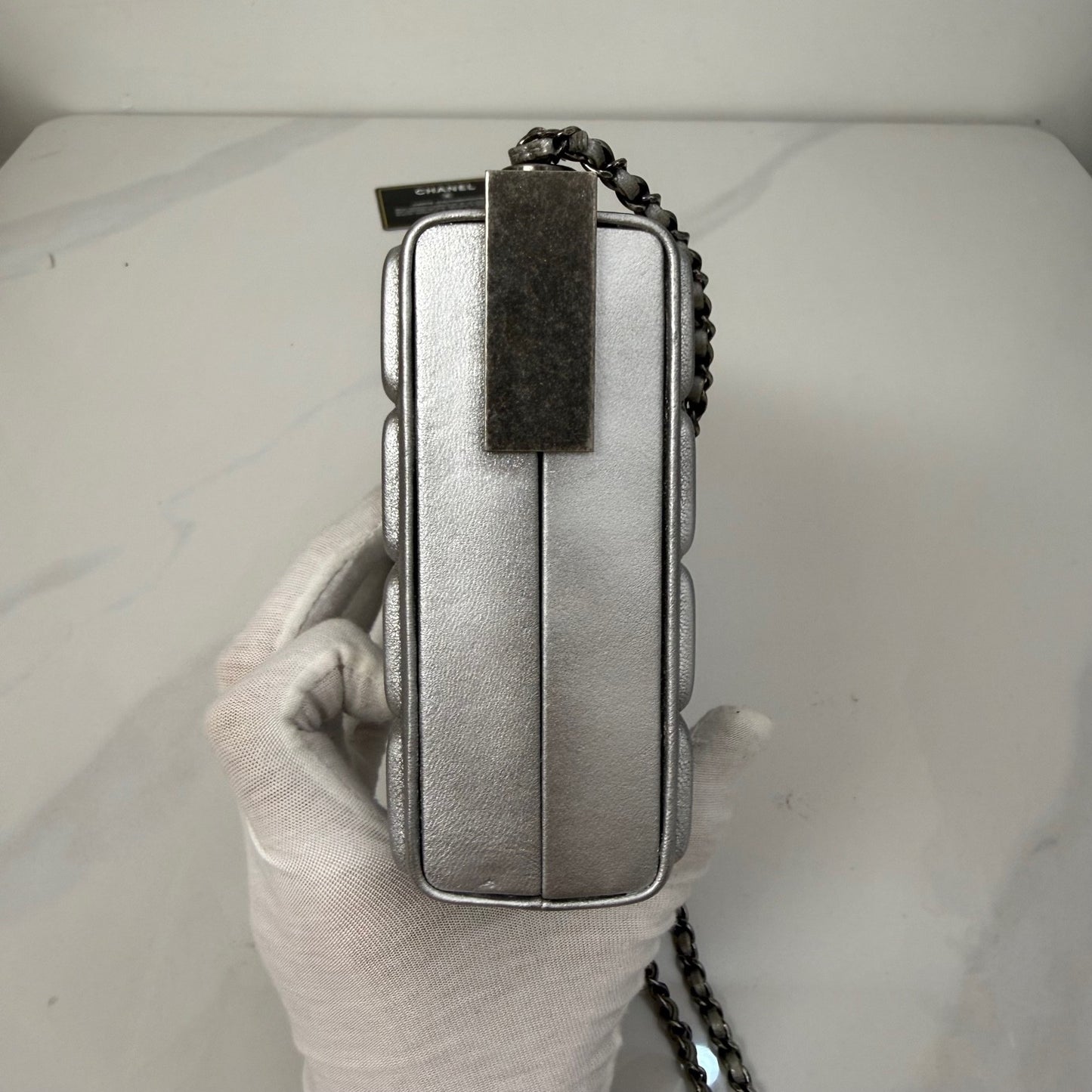 Chanel - Other - Leather - Silver - (mini)