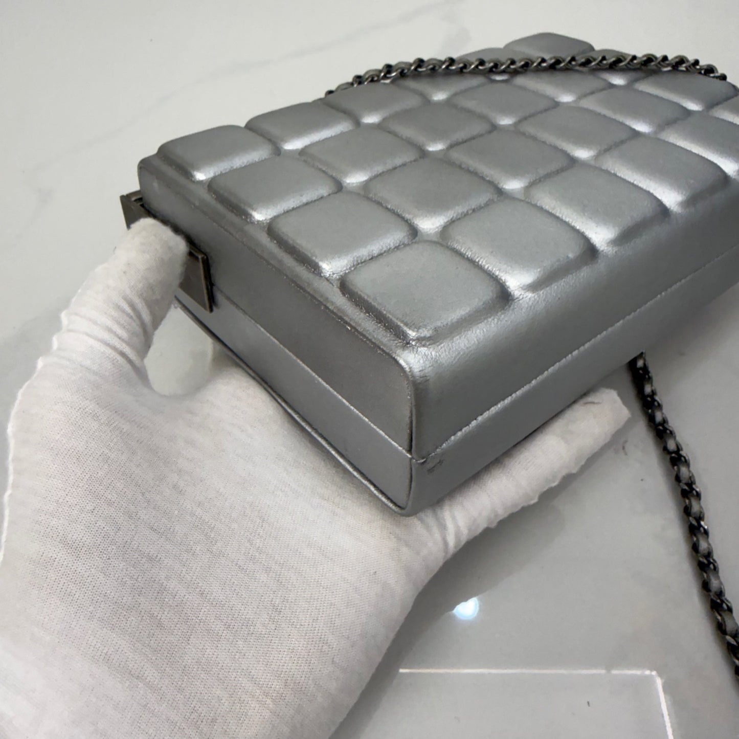 Chanel - Other - Leather - Silver - (mini)