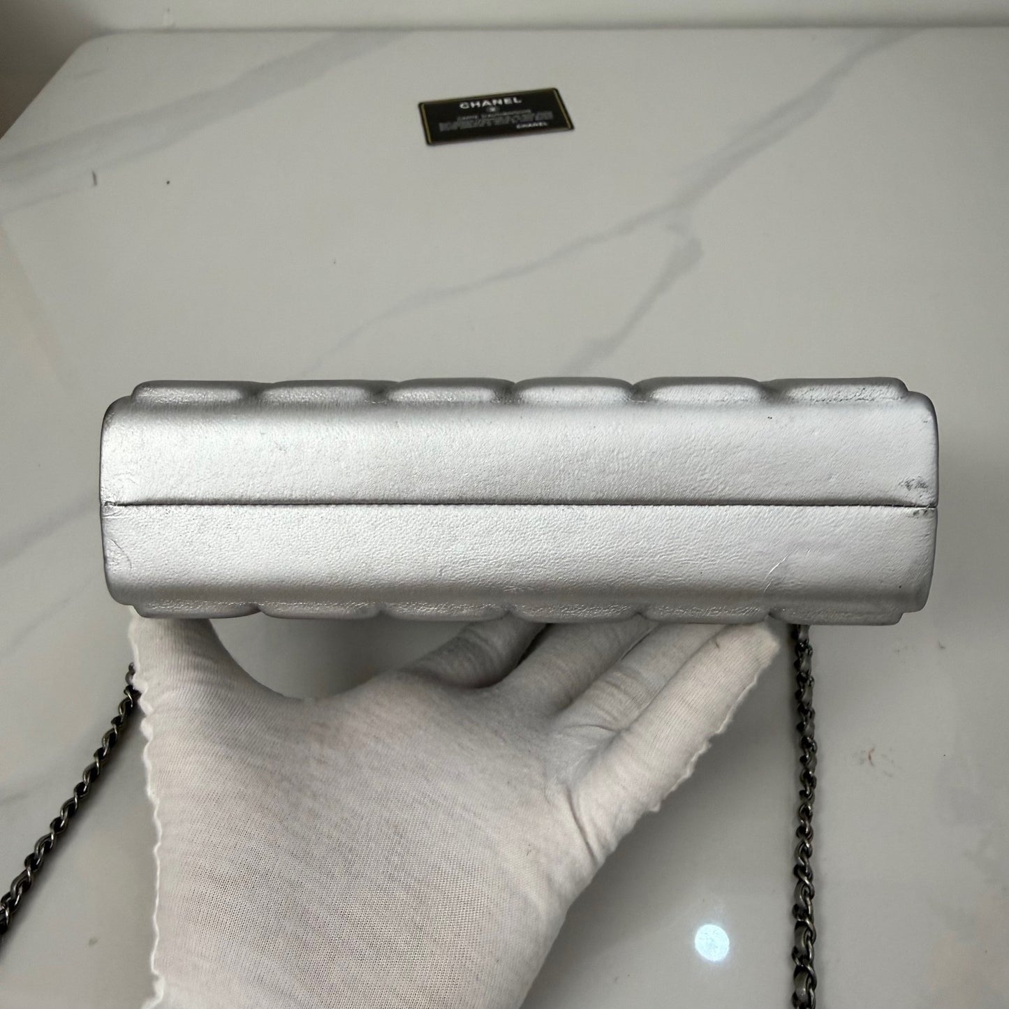 Chanel - Other - Leather - Silver - (mini)