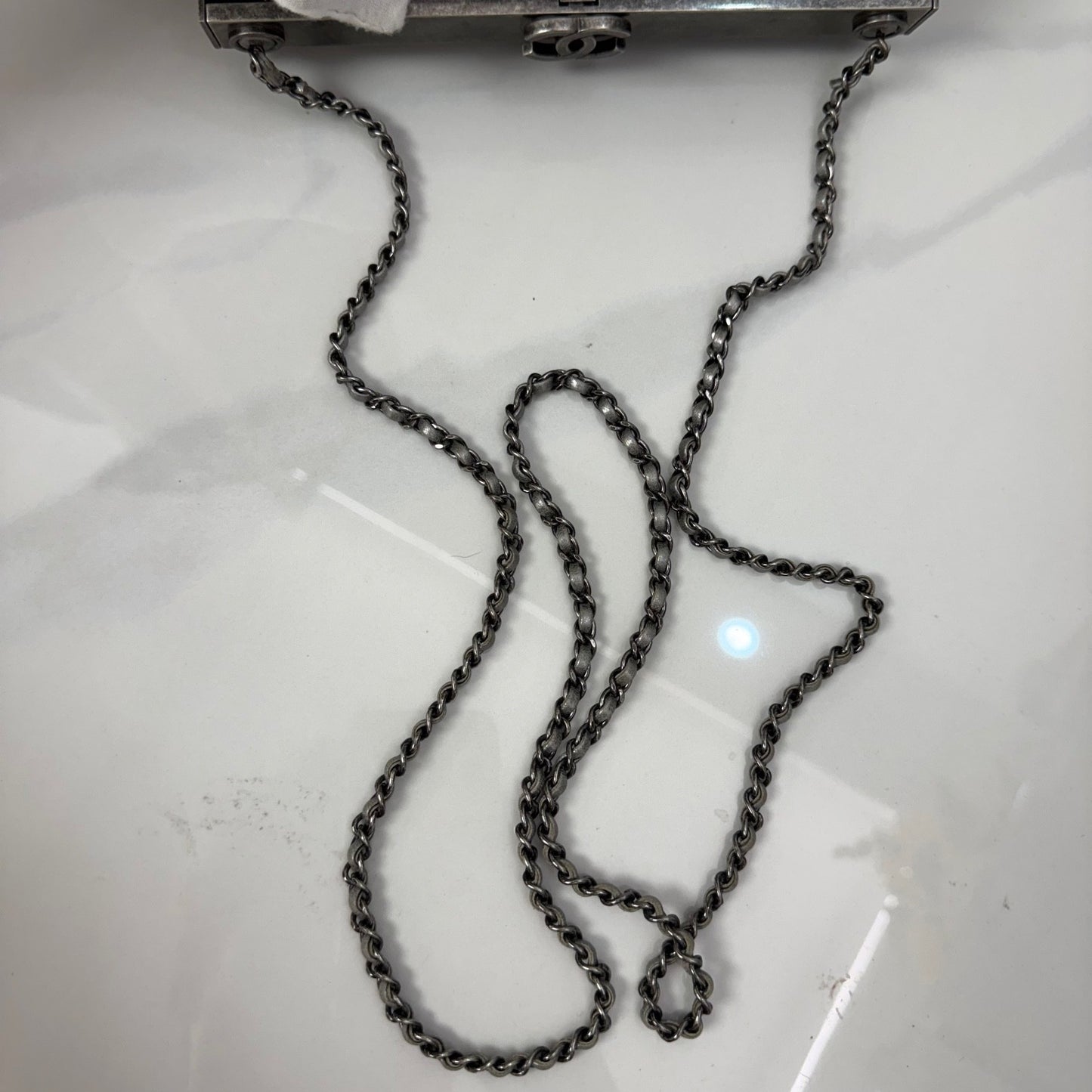Chanel - Other - Leather - Silver - (mini)