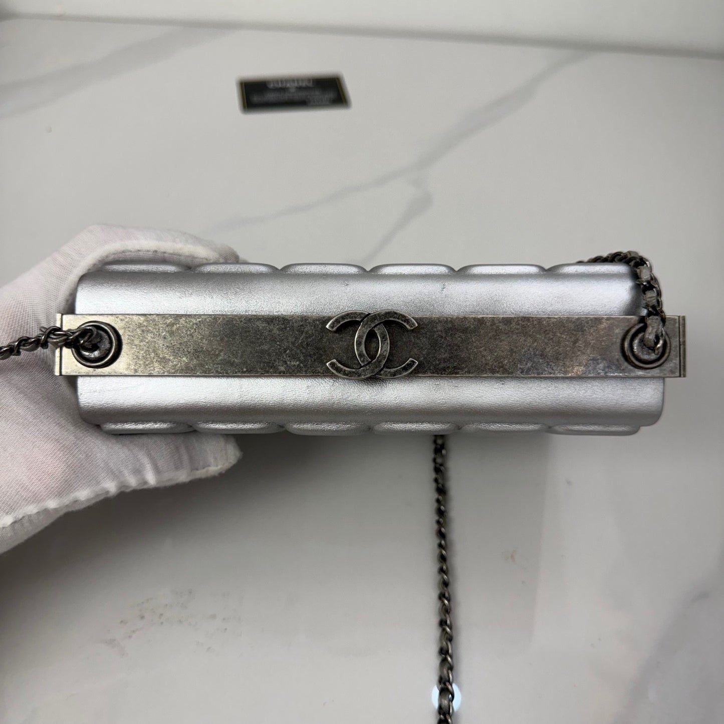 Chanel - Other - Leather - Silver - (mini)