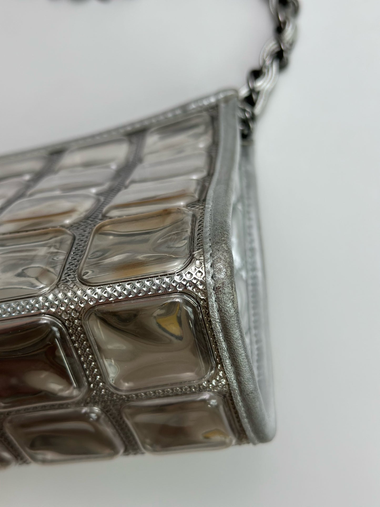 Chanel - Other - Leather - Silver - (small)