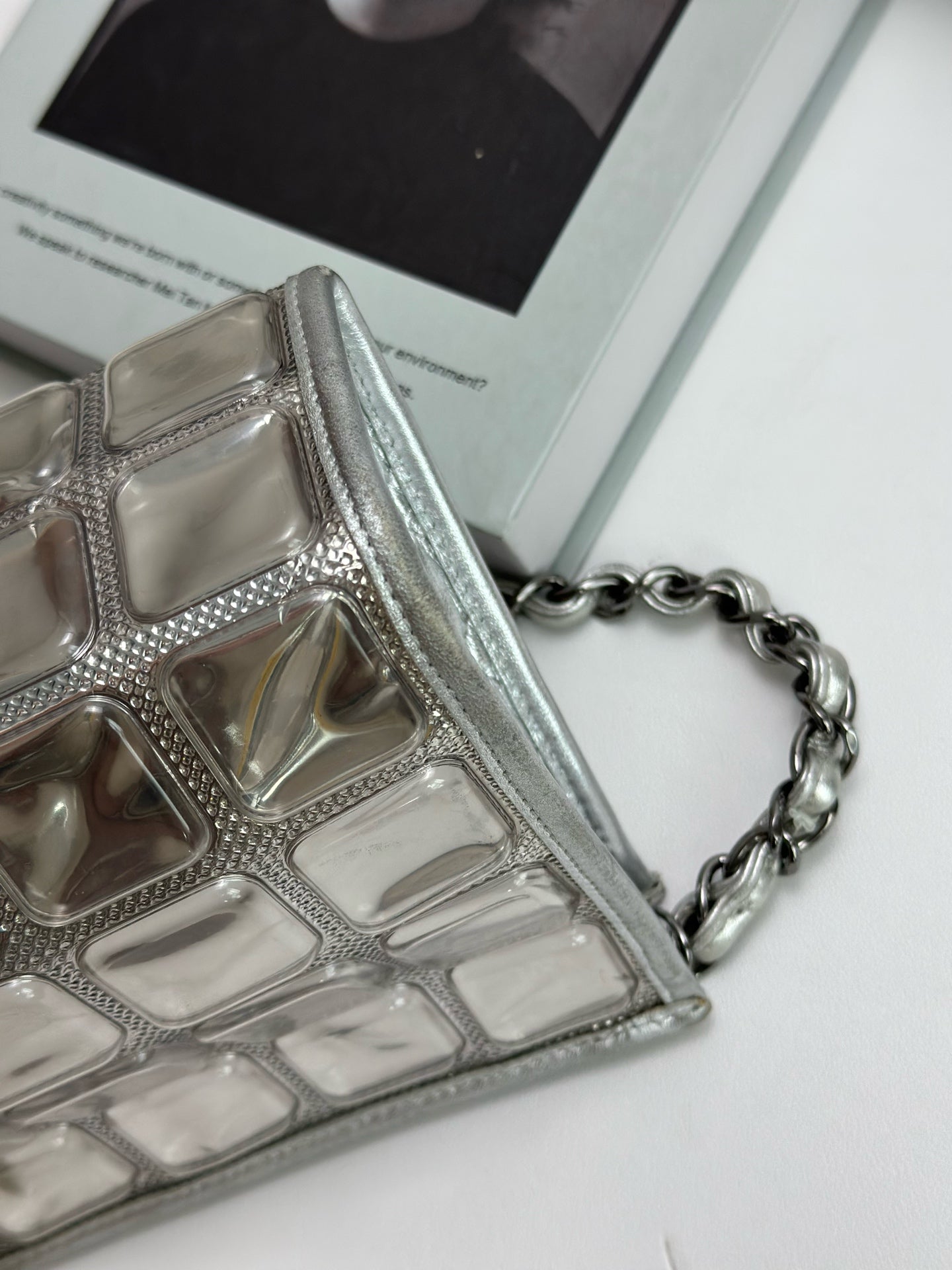 Chanel - Other - Leather - Silver - (small)