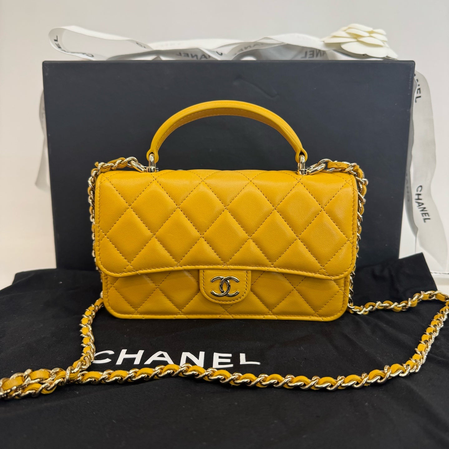 Chanel - Other - Leather - Yellow - (mini)