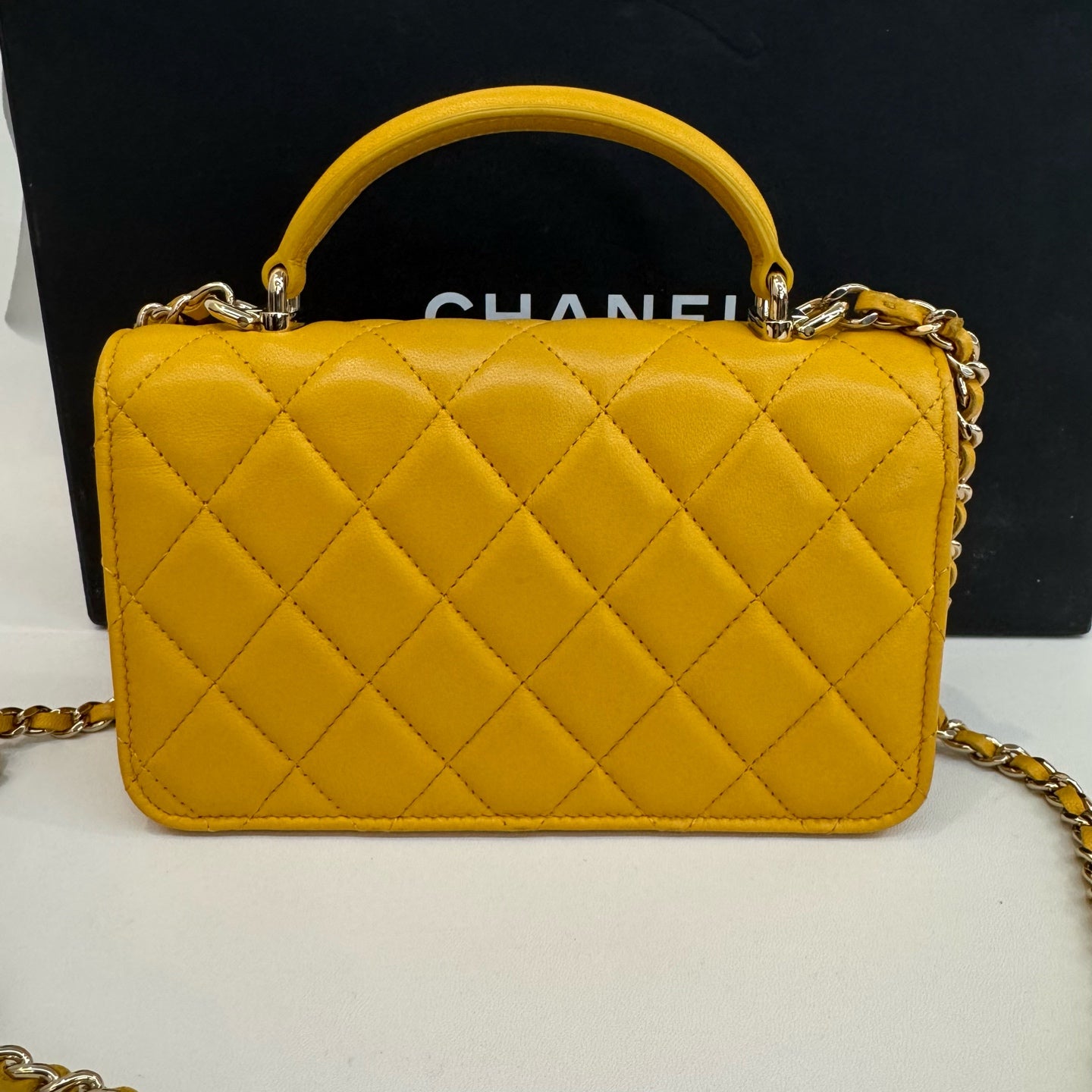 Chanel - Other - Leather - Yellow - (mini)