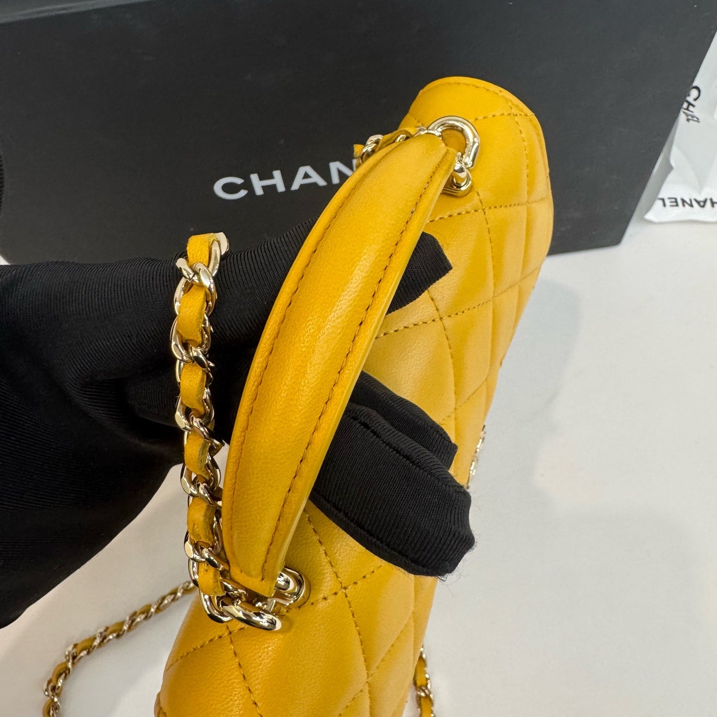 Chanel - Other - Leather - Yellow - (mini)