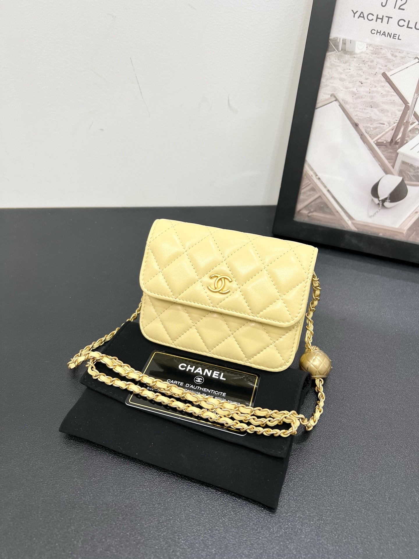 Chanel - Other - Leather - Yellow - (mini)