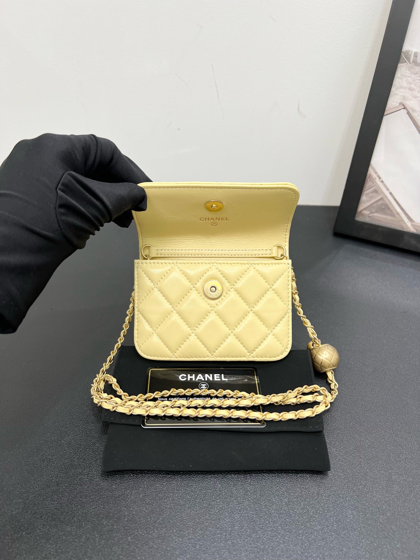 Chanel - Other - Leather - Yellow - (mini)