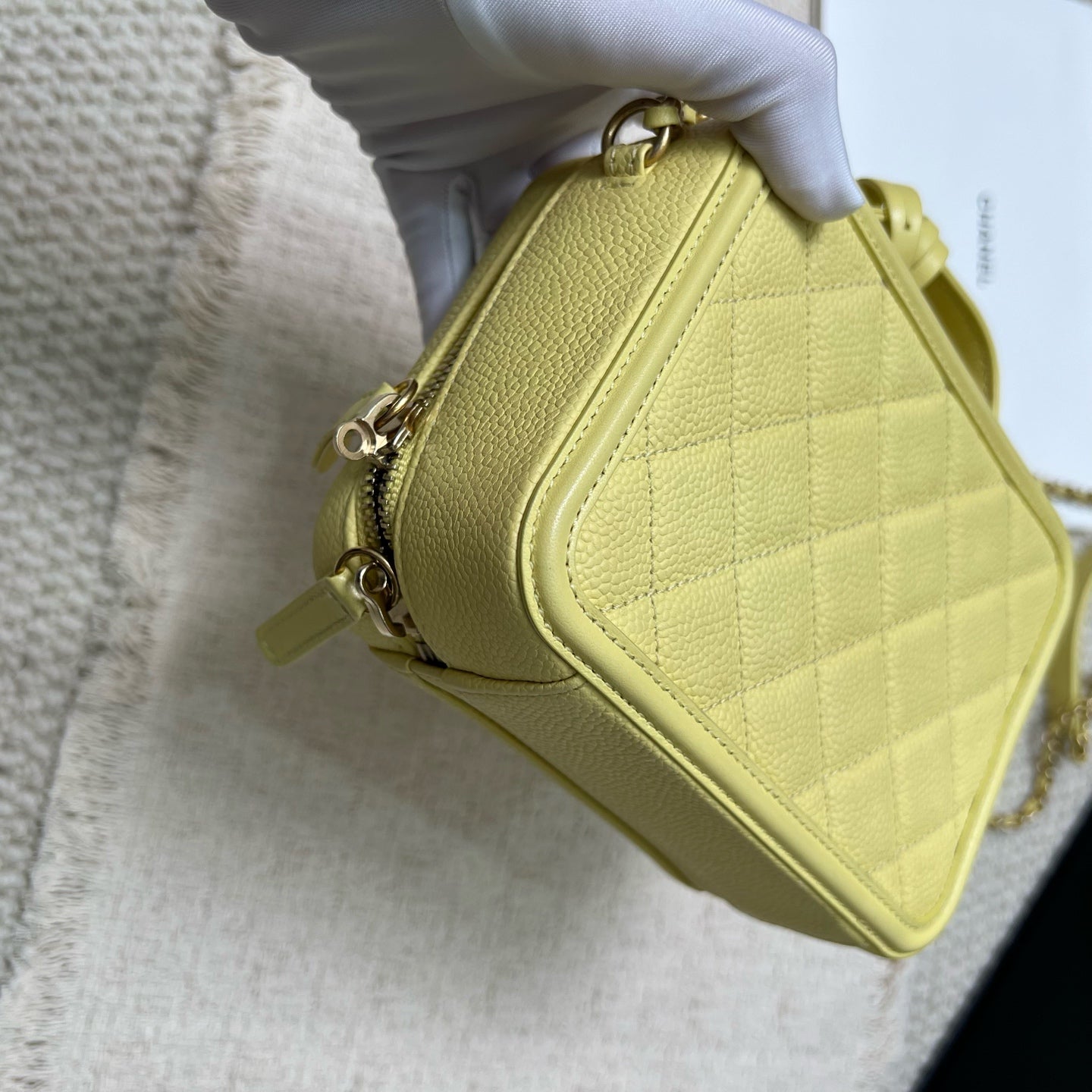 Chanel - Other - Leather - Yellow - (small)