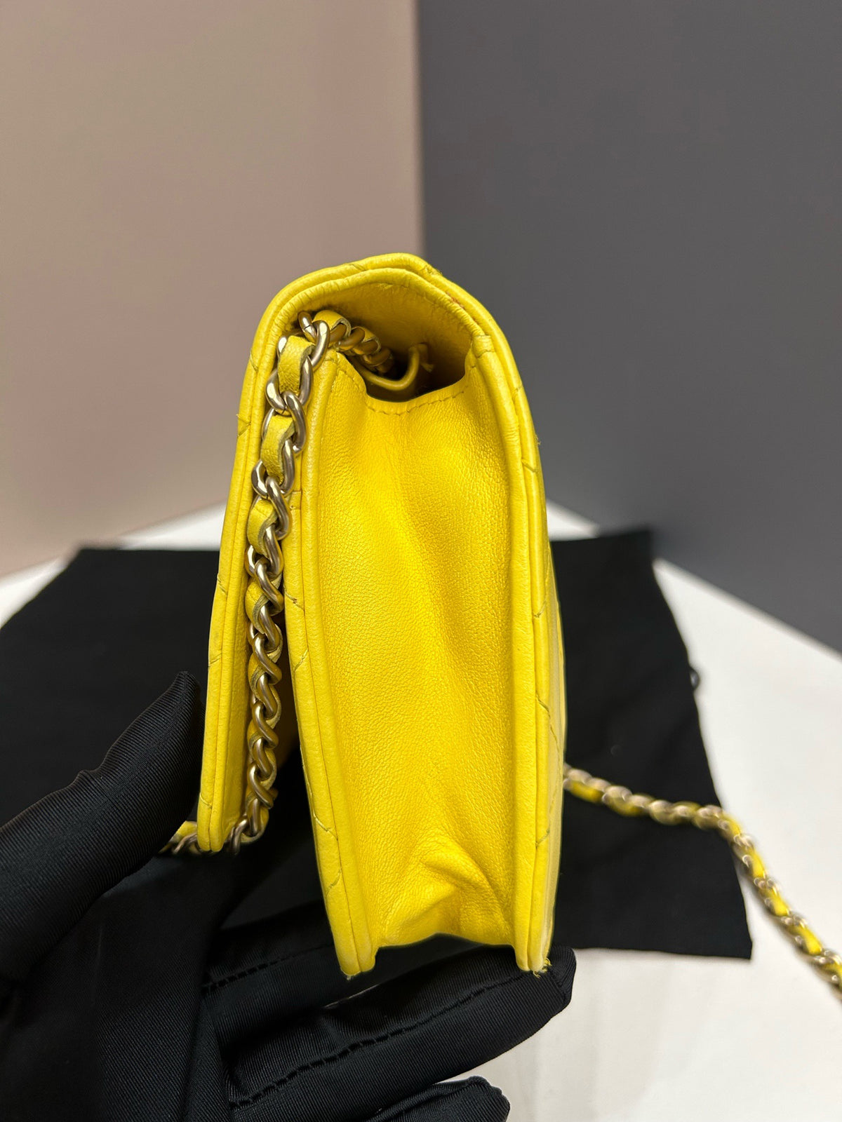 Chanel - Other - Leather - Yellow - (small)