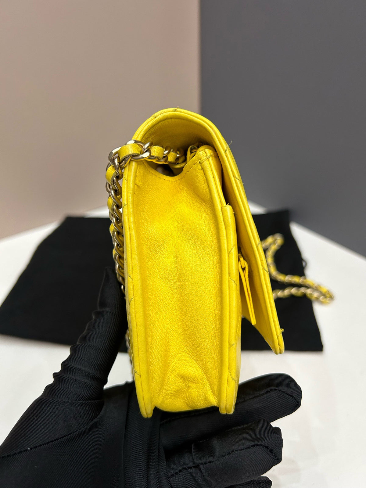 Chanel - Other - Leather - Yellow - (small)