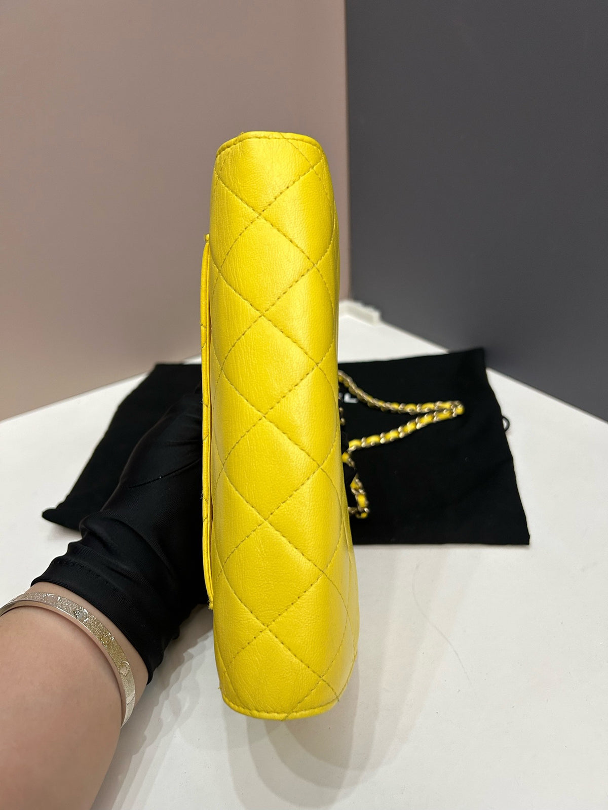 Chanel - Other - Leather - Yellow - (small)