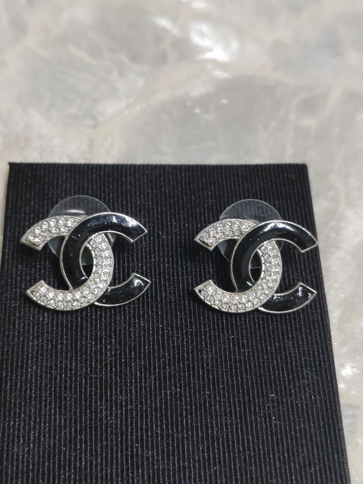 Chanel - Other - Metal alloy with black enamel and crystal embellishments. - Multicolour