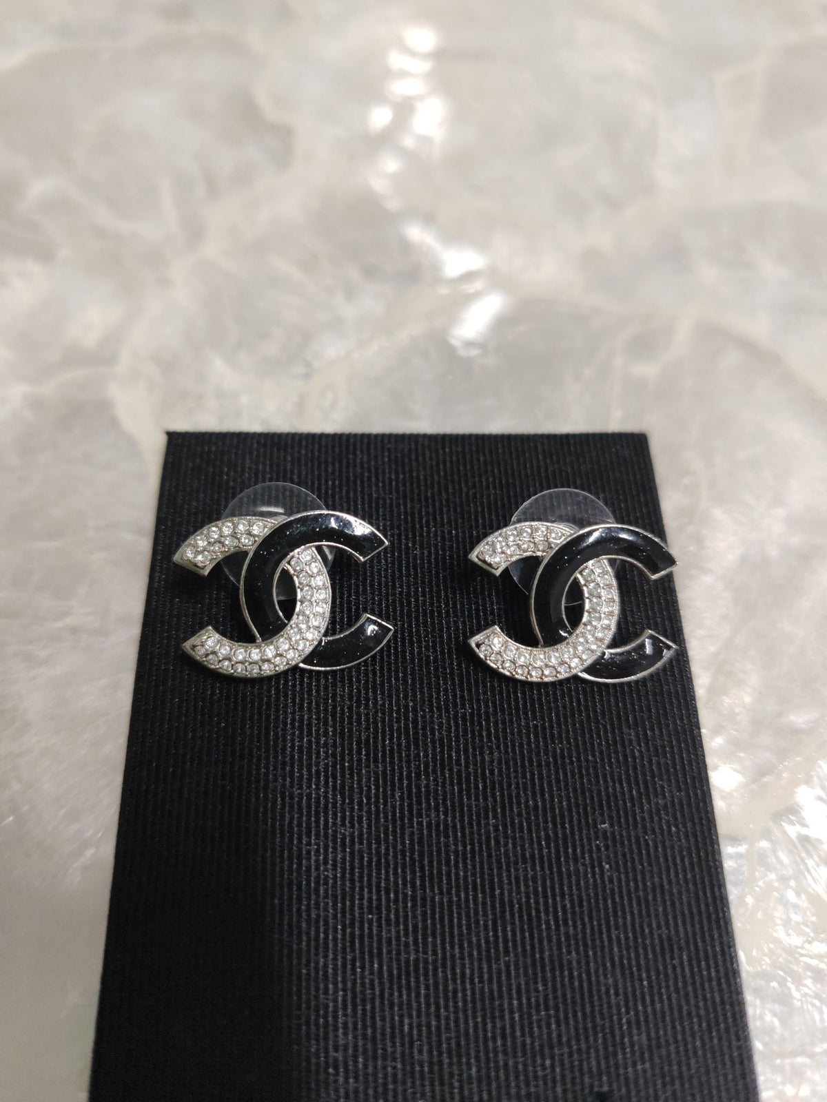 Chanel - Other - Metal alloy with black enamel and crystal embellishments. - Multicolour