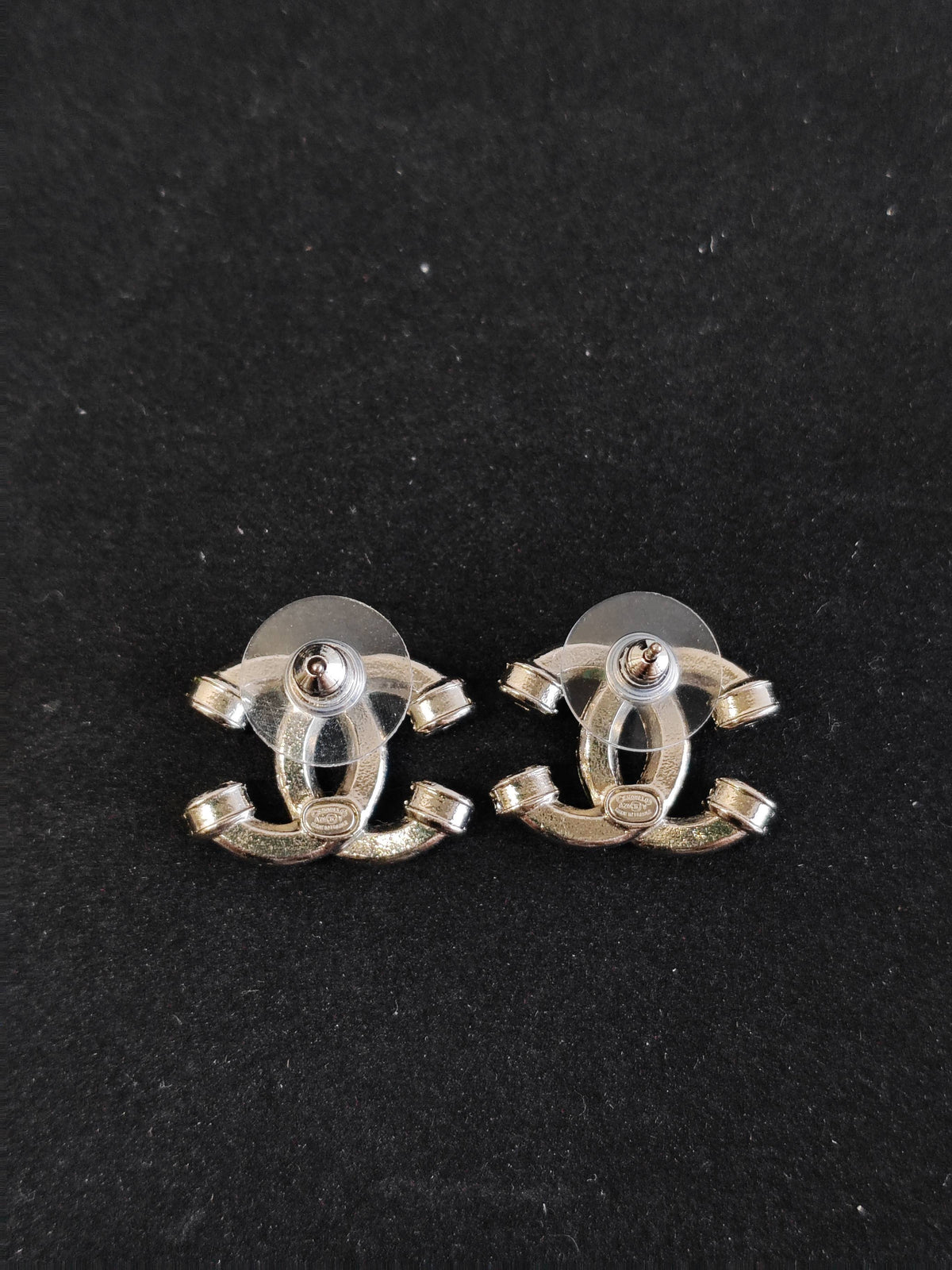 Chanel - Other - Metal alloy with clear rhinestone embellishments - Silver